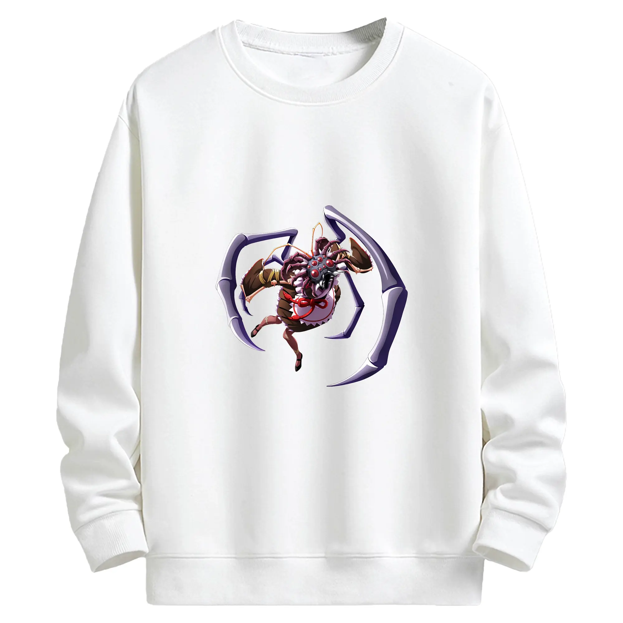 オーバーロード グッズ エントマ・ヴァシリッサ・ゼータ - キッズ クルーネックスウェットシャツ ・ フロントプリント ・ 綿80％ ポリエステル20％ ・ 快適 通学 スポーツ 日常使い お散歩用