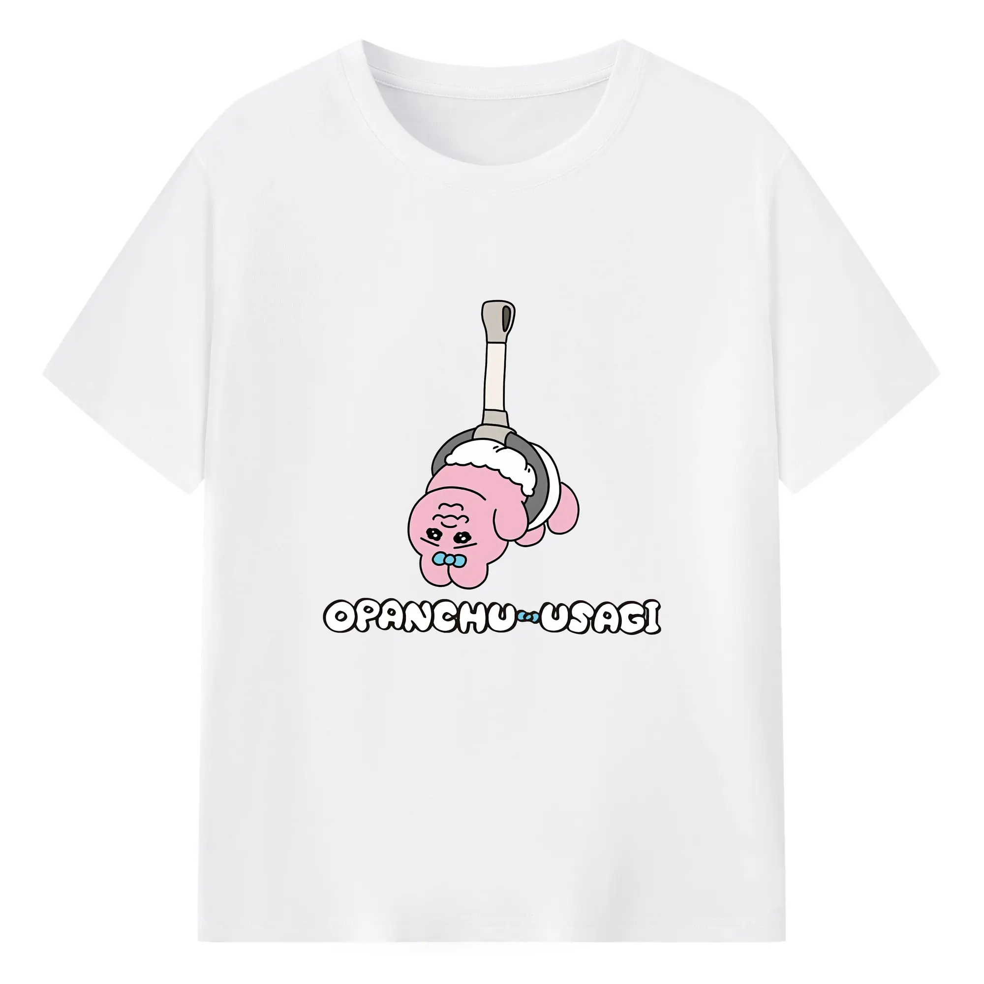 おぱんちゅうさぎ グッズ おぱんちゅうさぎ - 綿100％ 半袖Tシャツ ・ フロントプリント ・ 快適 通気性 ・ 日常使い 散歩 スポーツ用