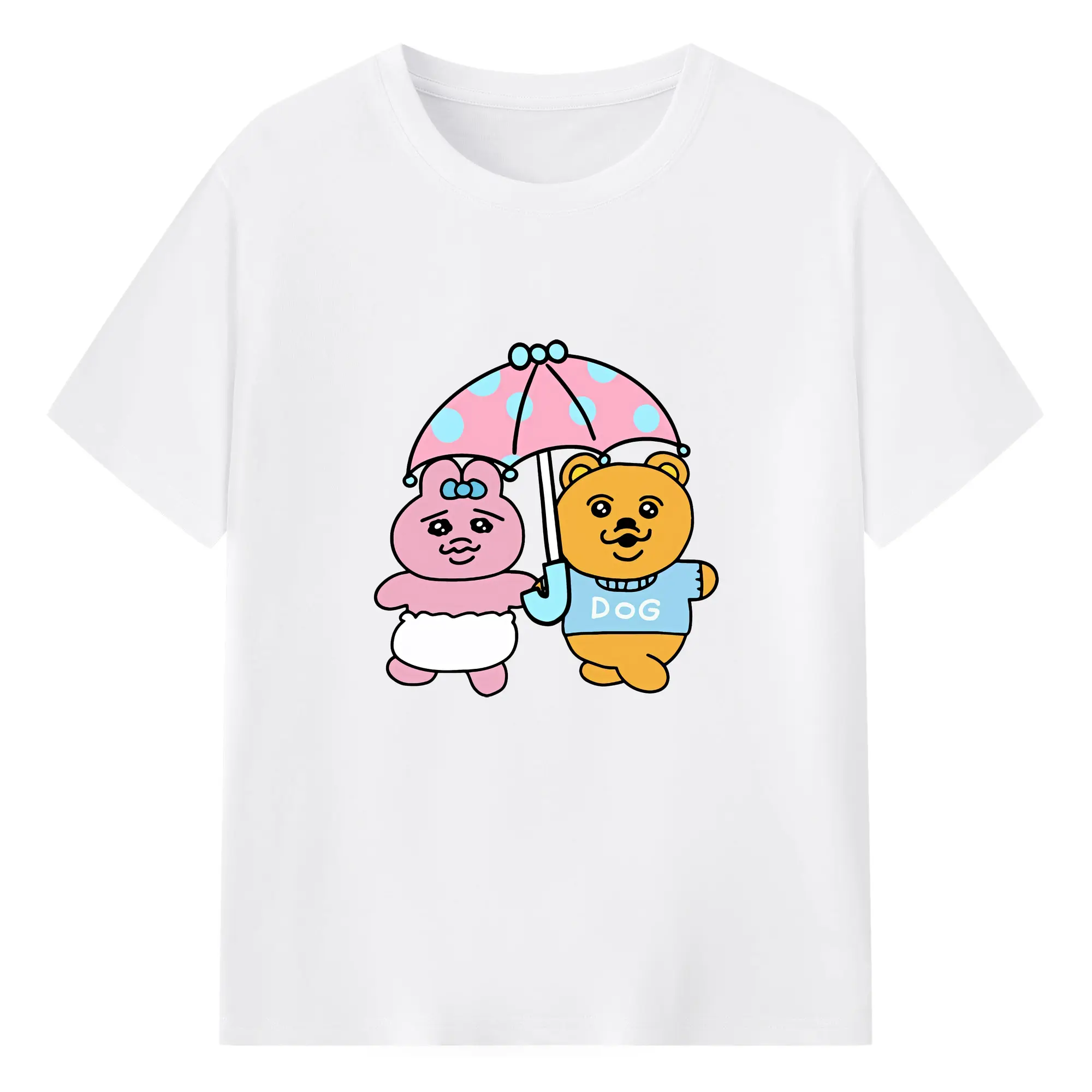 おぱんちゅうさぎ グッズ おぱんちゅうさぎ - 綿100％ 半袖Tシャツ ・ フロントプリント ・ 快適 通気性 ・ 日常使い 散歩 スポーツ用