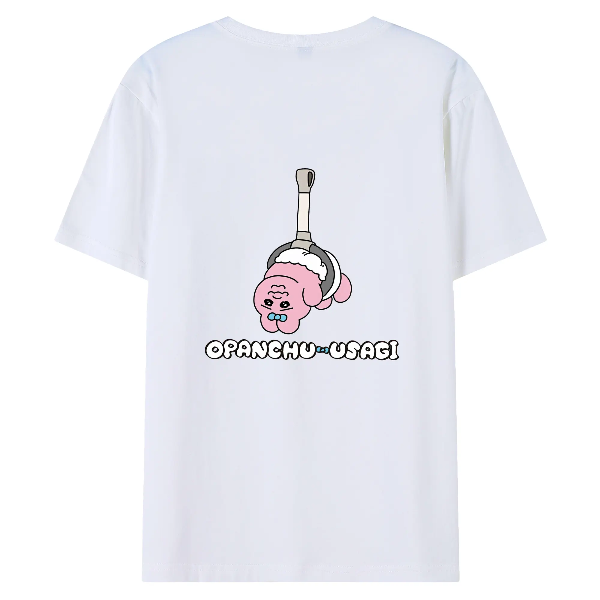 おぱんちゅうさぎ グッズ おぱんちゅうさぎ - 綿100％ 半袖Tシャツ ・ バックプリント ・ 快適 通気性 ・ 日常使い 散歩 スポーツ用