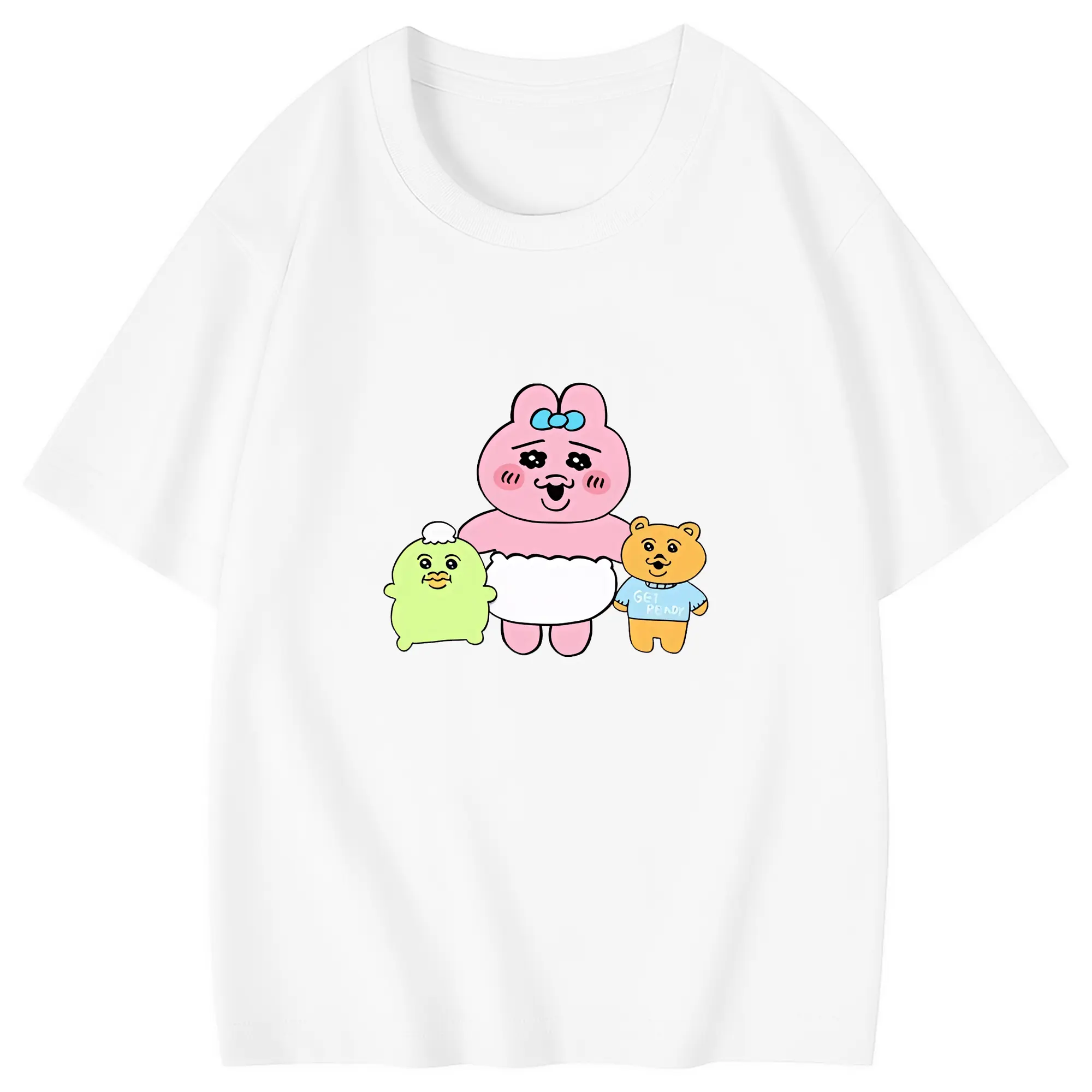 おぱんちゅうさぎ グッズ おぱんちゅうさぎ - 綿100％ キッズTシャツ ・ フロントプリント ・ 快適 通気性 ・ スポーツ カジュアル 散歩用