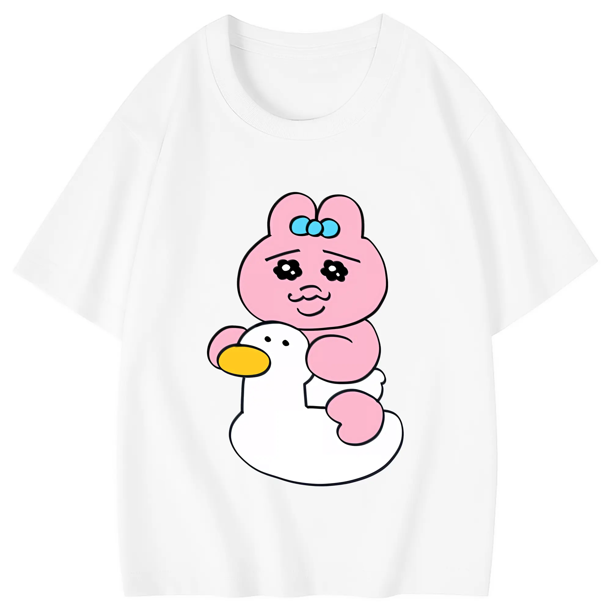 おぱんちゅうさぎ グッズ おぱんちゅうさぎ - 綿100％ キッズTシャツ ・ フロントプリント ・ 快適 通気性 ・ スポーツ カジュアル 散歩用