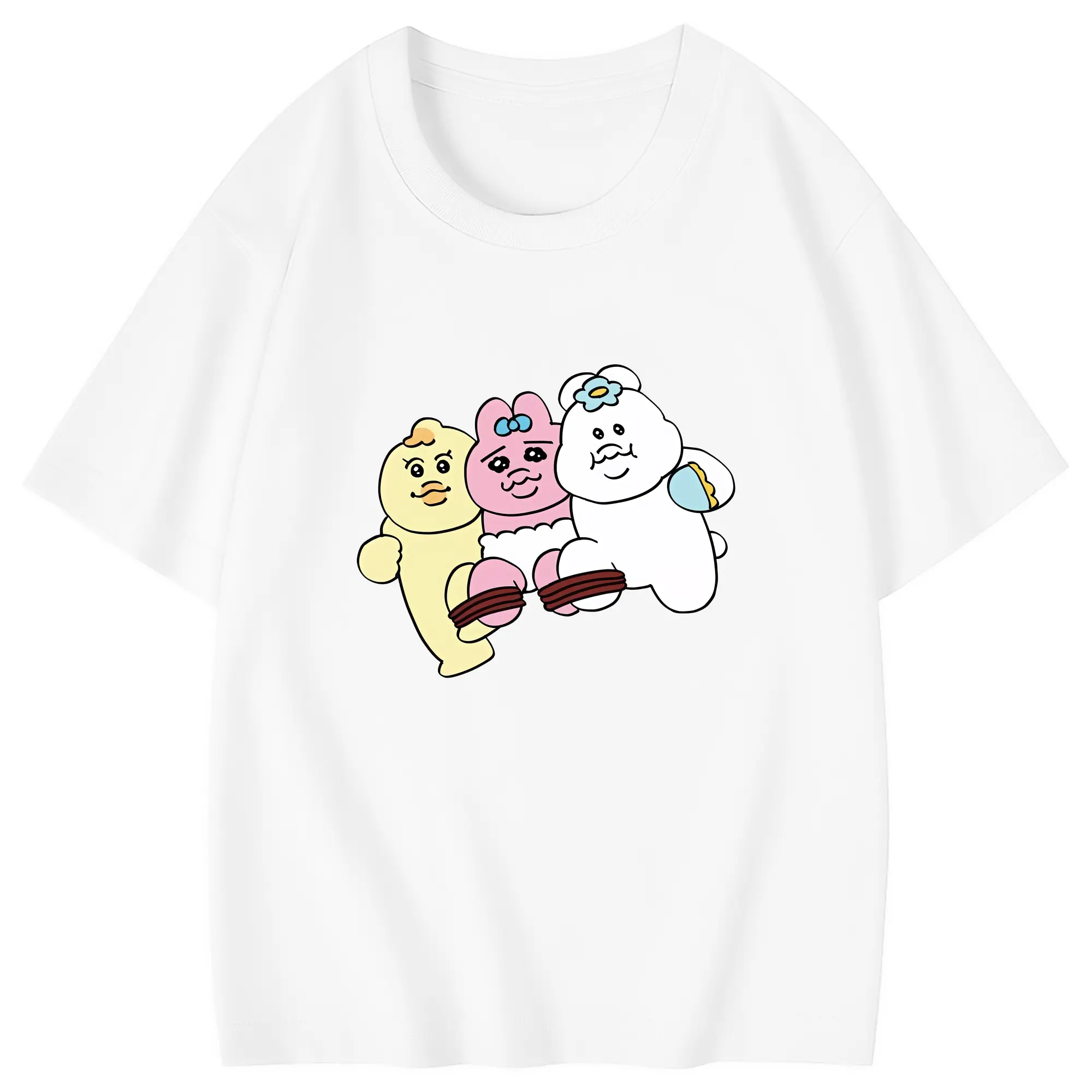 おぱんちゅうさぎ グッズ おぱんちゅうさぎ - 綿100％ キッズTシャツ ・ フロントプリント ・ 快適 通気性 ・ スポーツ カジュアル 散歩用