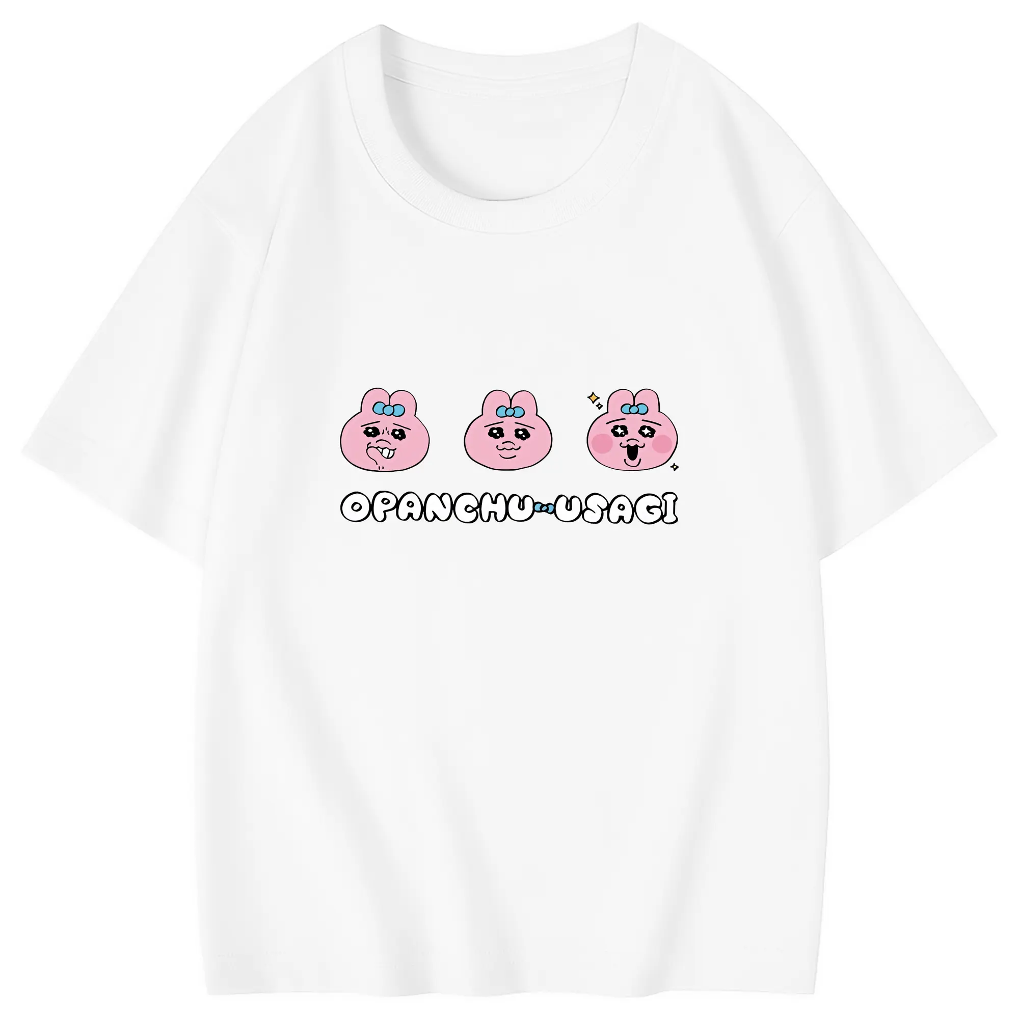 おぱんちゅうさぎ グッズ おぱんちゅうさぎ - 綿100％ キッズTシャツ ・ フロントプリント ・ 快適 通気性 ・ スポーツ カジュアル 散歩用