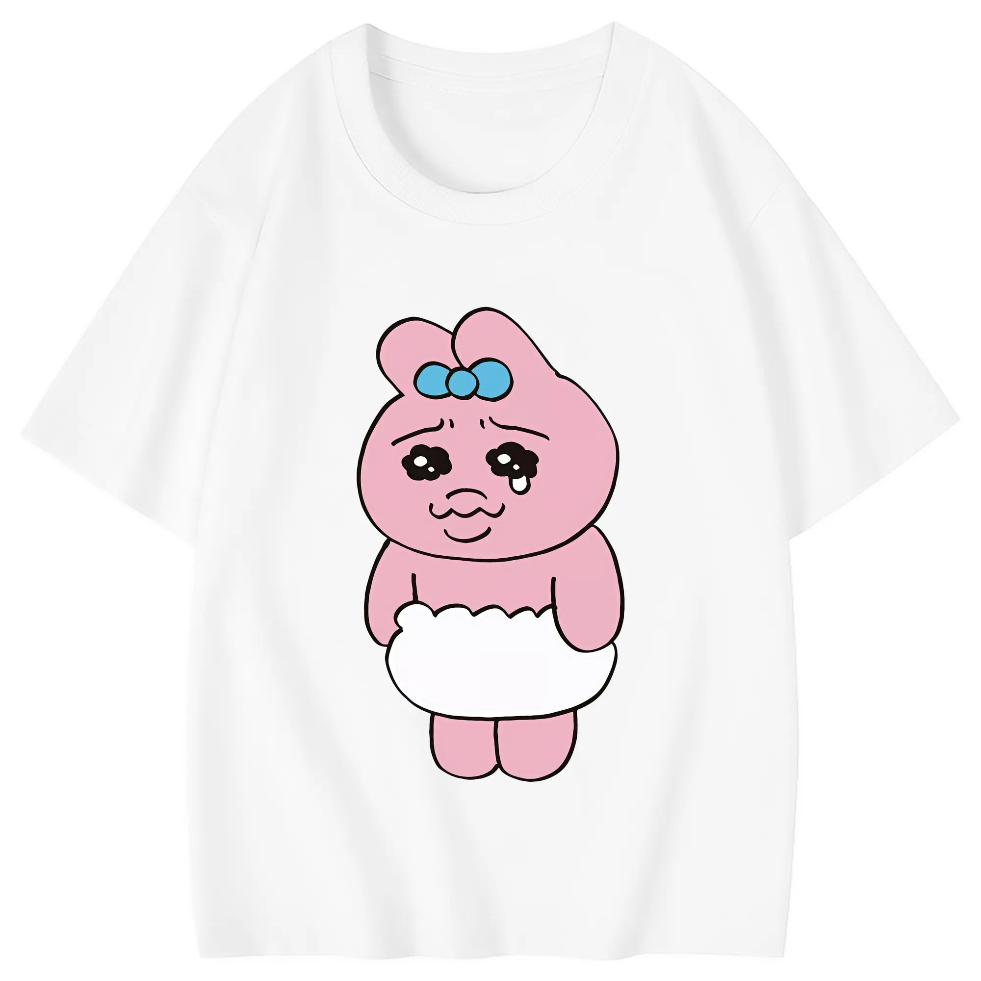 おぱんちゅうさぎ グッズ おぱんちゅうさぎ - 綿100％ キッズTシャツ ・ フロントプリント ・ 快適 通気性 ・ スポーツ カジュアル 散歩用
