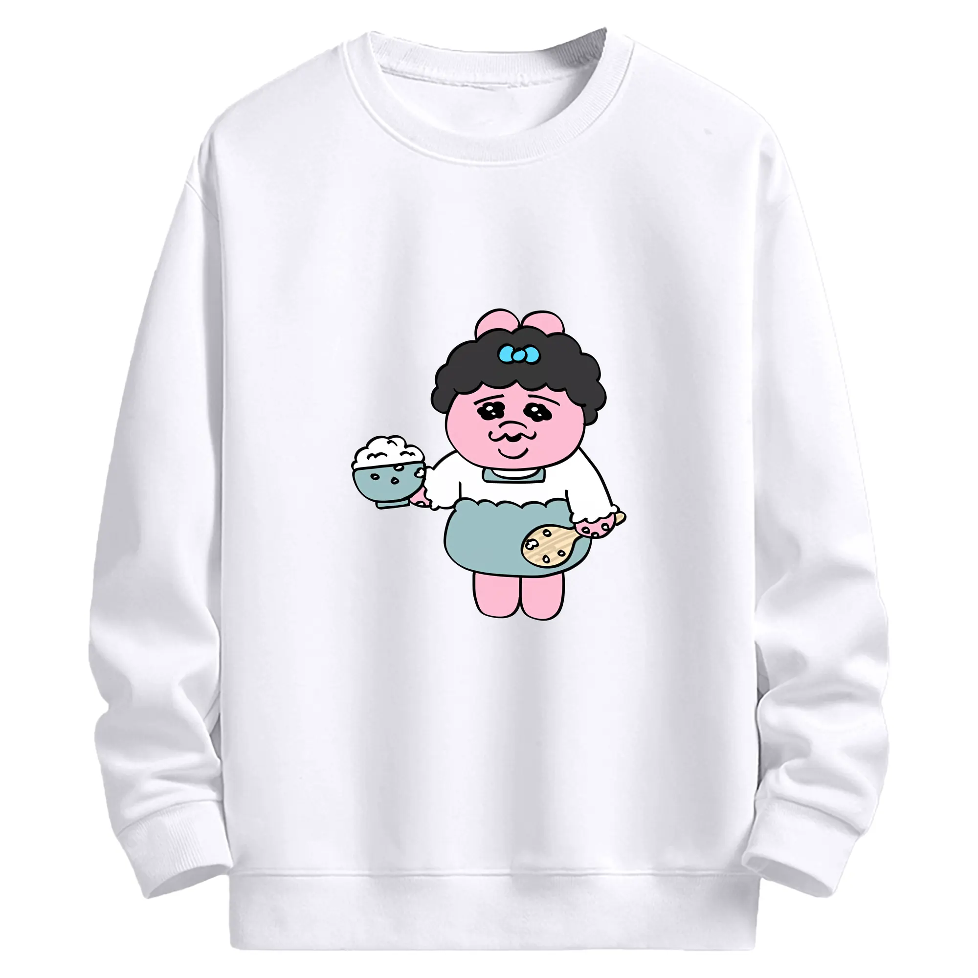 おぱんちゅうさぎ グッズ おぱんちゅうさぎ - 高品質 クルーネック スウェット ・ コットン59％ ポリエステル41％ ・ ユニセックス 長袖 トレーナー ・ カジュアル デイリー スポーツ 散歩用