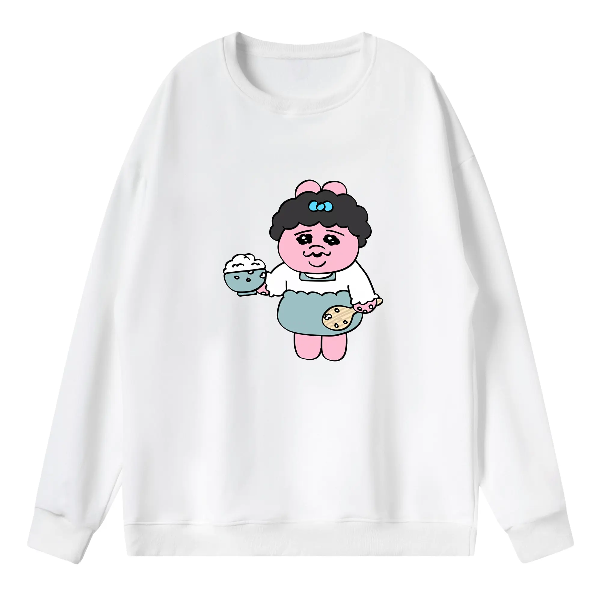 おぱんちゅうさぎ グッズ おぱんちゅうさぎ - 薄手 クルーネック スウェット 裏毛260g · ポリエステル 春秋向け カジュアル 男女兼用 · トレーナー デイリー スポーツ 散歩に最適