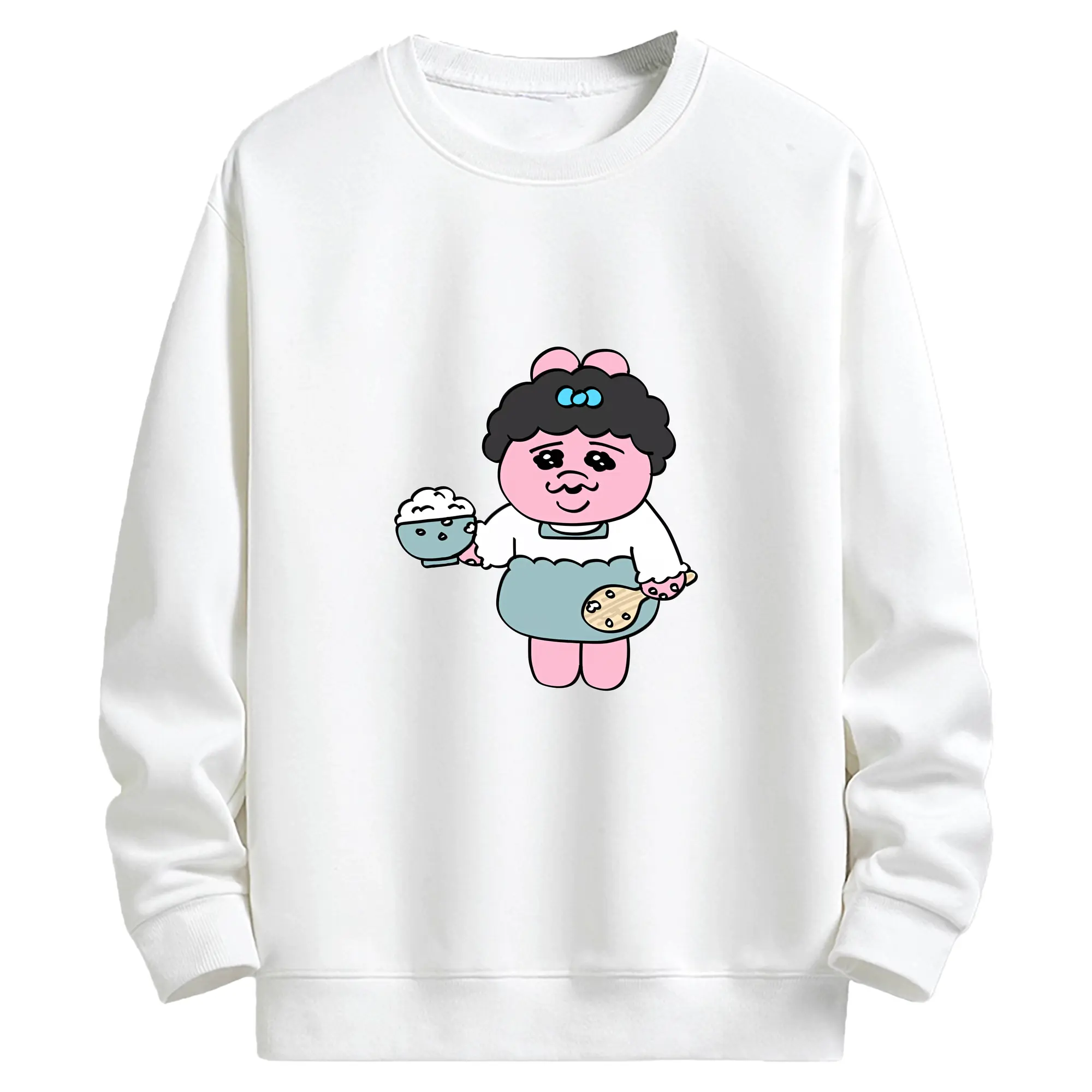 おぱんちゅうさぎ グッズ おぱんちゅうさぎ - キッズ クルーネックスウェットシャツ ・ フロントプリント ・ 綿80％ ポリエステル20％ ・ 快適 通学 スポーツ 日常使い お散歩用