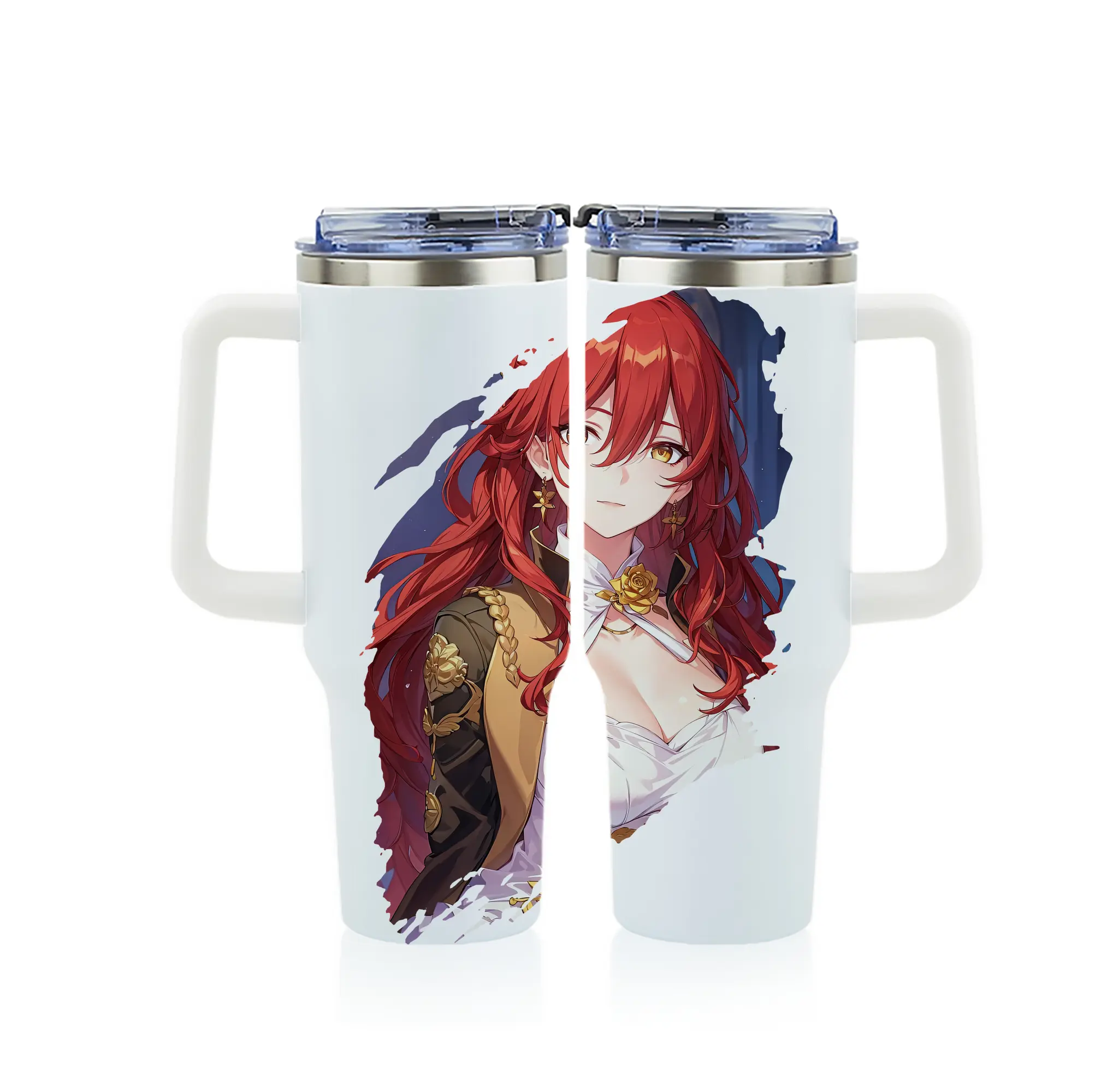 崩壊：スターレイル グッズ 姫子 - 1200mL フルプリント車用タンブラー ・ 304ステンレス 内側 ・ 201ステンレス 外側 ・ 保温 保冷 ・ 通勤 ドライブ アウトドア用