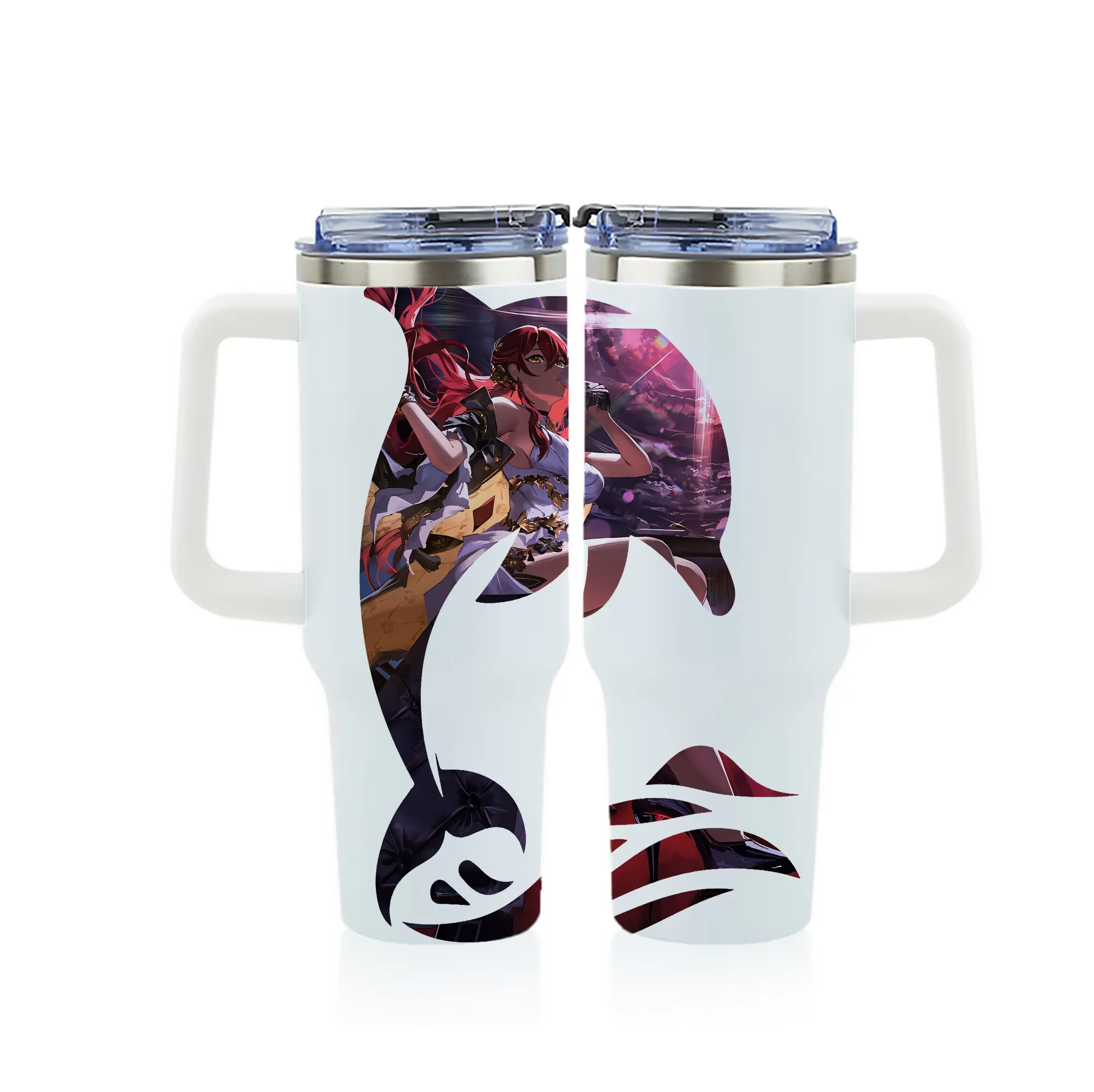 崩壊：スターレイル グッズ 姫子 - 1200mL フルプリント車用タンブラー ・ 304ステンレス 内側 ・ 201ステンレス 外側 ・ 保温 保冷 ・ 通勤 ドライブ アウトドア用