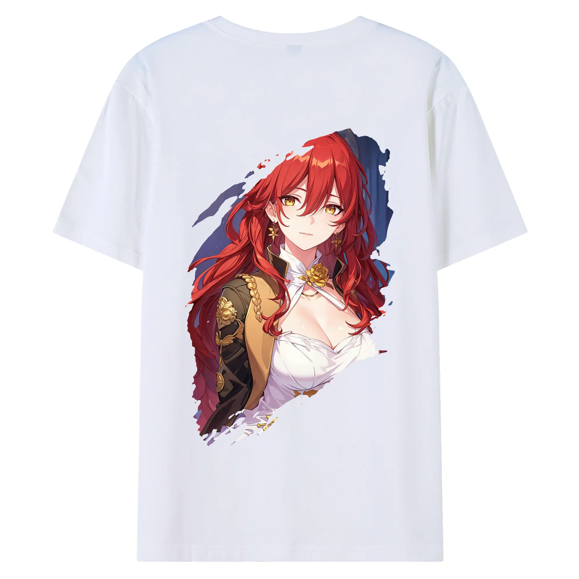崩壊：スターレイル グッズ 姫子 - 綿100％ 半袖Tシャツ ・ バックプリント ・ 快適 通気性 ・ 日常使い 散歩 スポーツ用