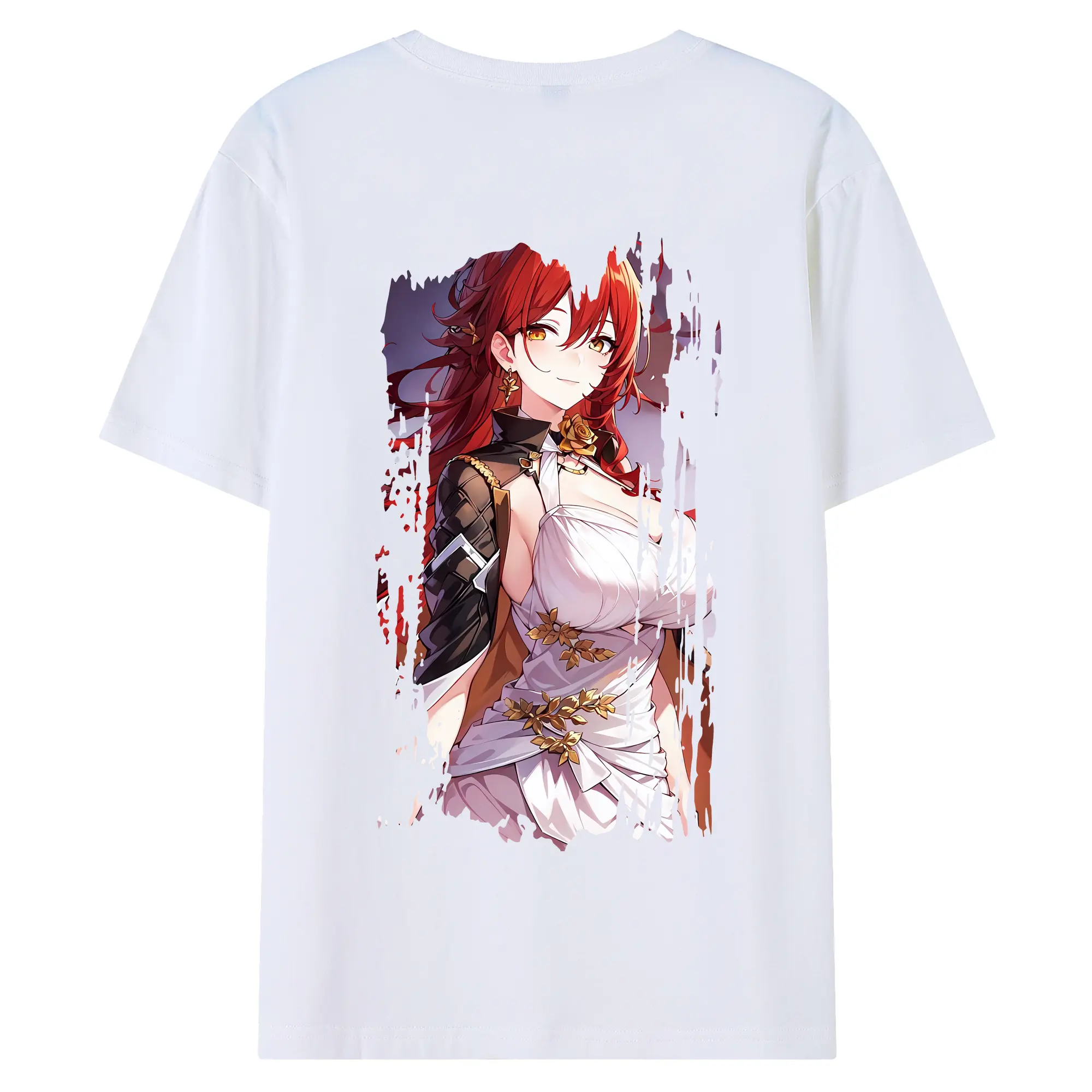 崩壊：スターレイル グッズ 姫子 - 綿100％ 半袖Tシャツ ・ バックプリント ・ 快適 通気性 ・ 日常使い 散歩 スポーツ用