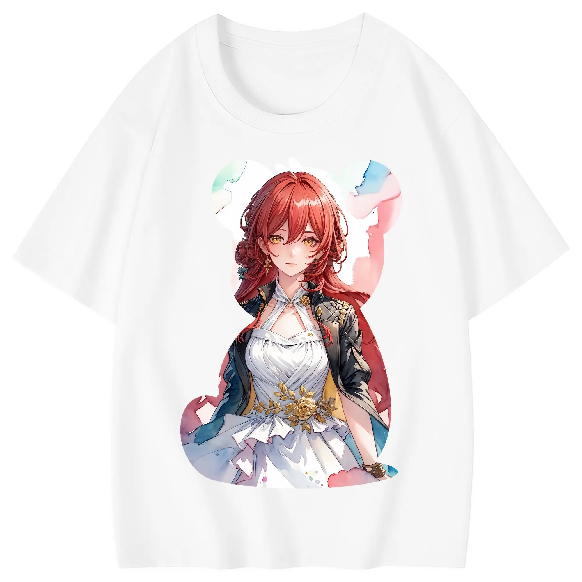 崩壊：スターレイル グッズ 姫子 - 綿100％ キッズTシャツ ・ フロントプリント ・ 快適 通気性 ・ スポーツ カジュアル 散歩用