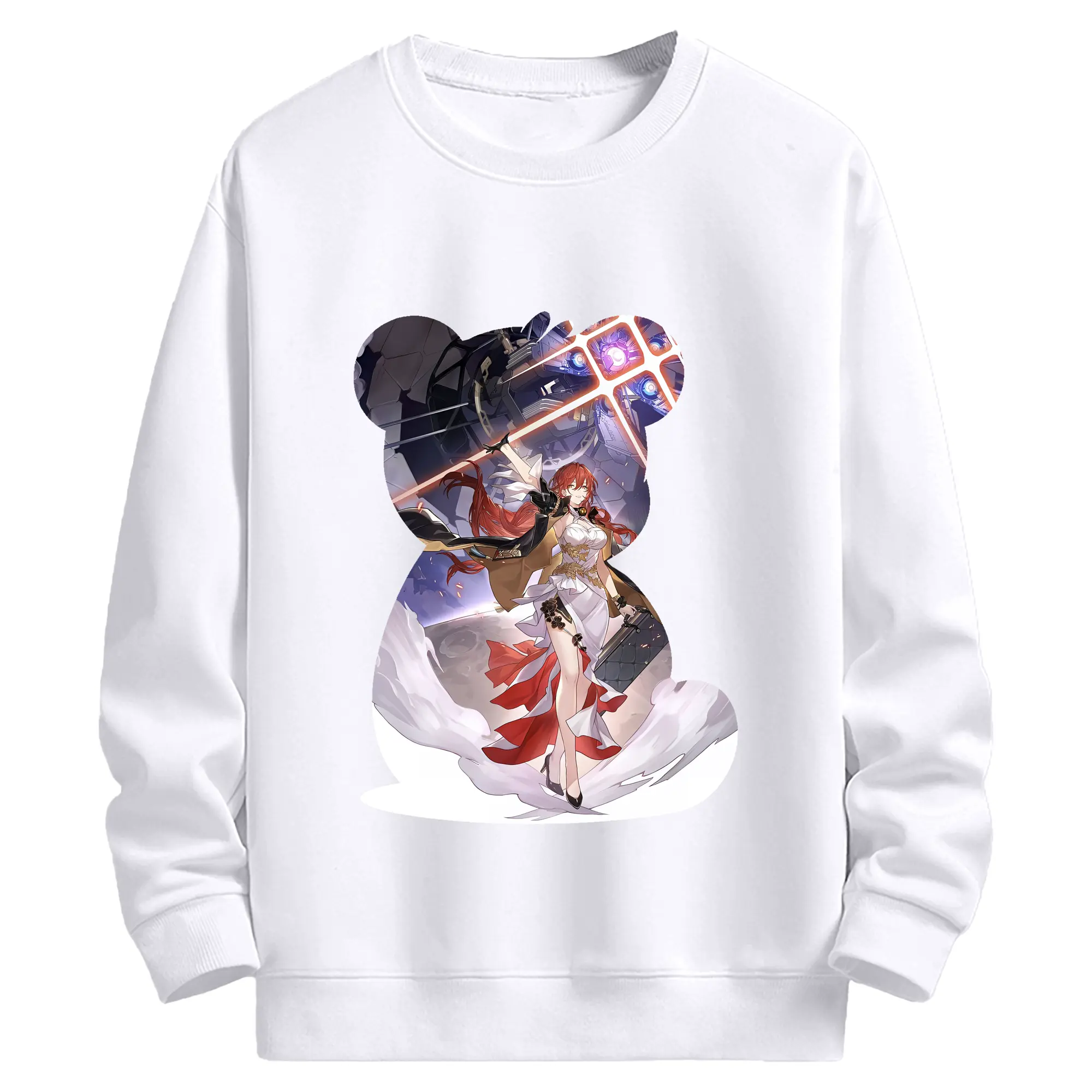 崩壊：スターレイル グッズ 姫子 - 高品質 クルーネック スウェット ・ コットン59％ ポリエステル41％ ・ ユニセックス 長袖 トレーナー ・ カジュアル デイリー スポーツ 散歩用