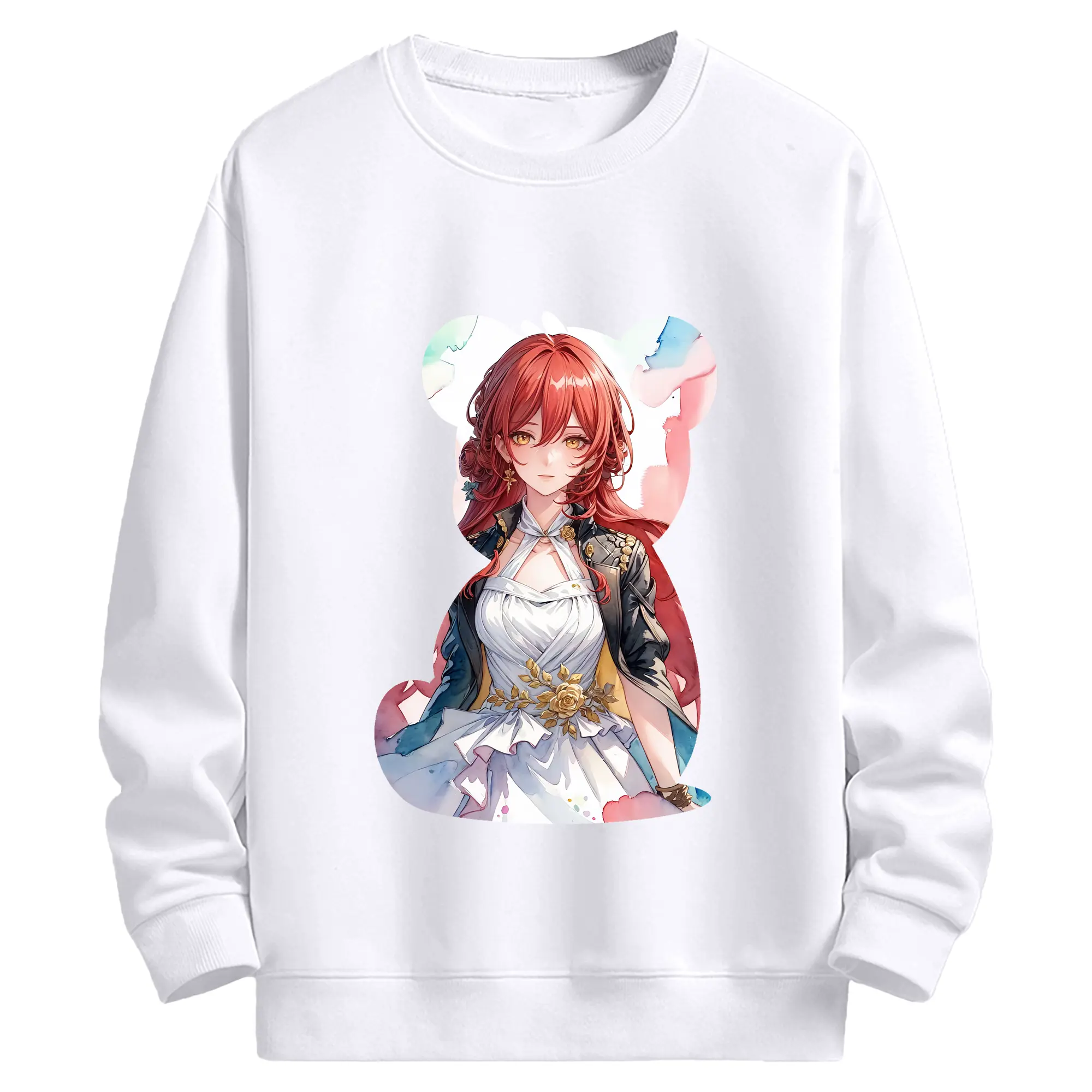 崩壊：スターレイル グッズ 姫子 - 高品質 クルーネック スウェット ・ コットン59％ ポリエステル41％ ・ ユニセックス 長袖 トレーナー ・ カジュアル デイリー スポーツ 散歩用