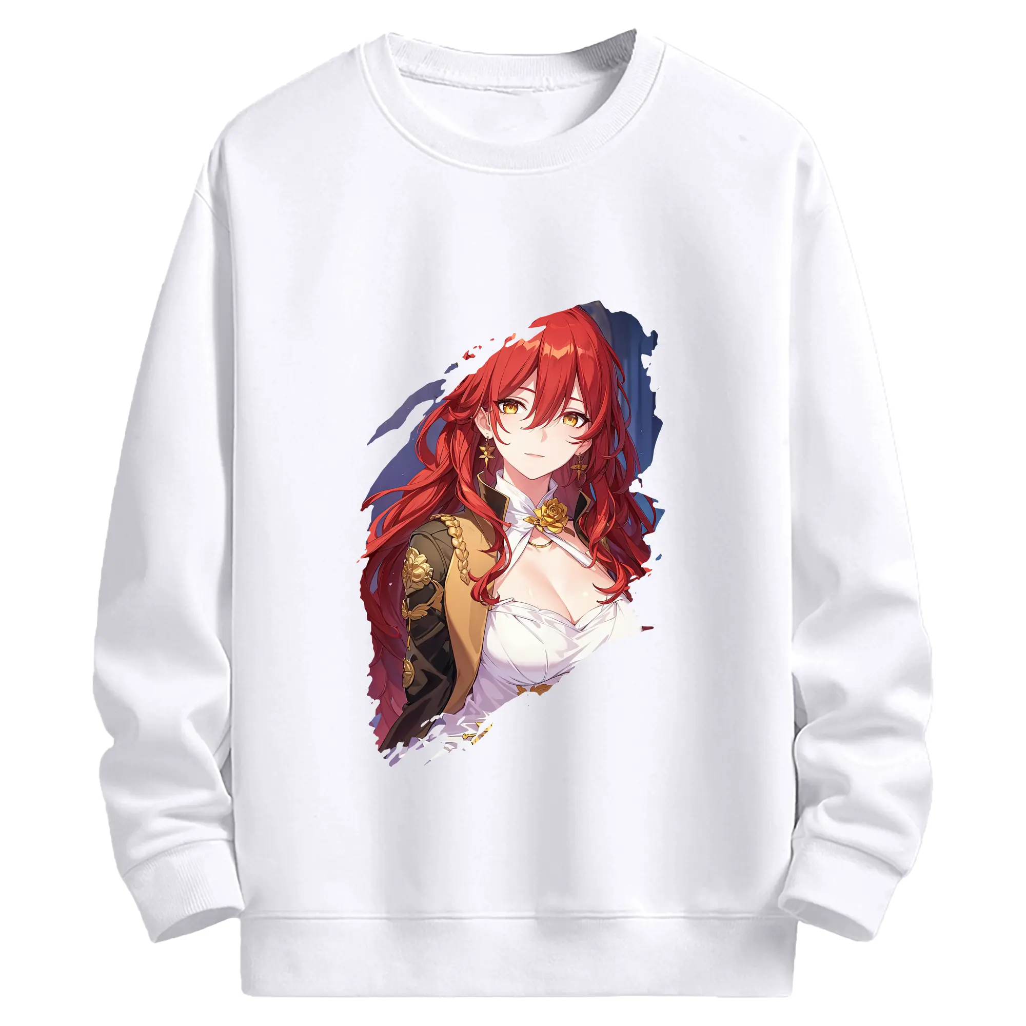 崩壊：スターレイル グッズ 姫子 - 高品質 クルーネック スウェット ・ コットン59％ ポリエステル41％ ・ ユニセックス 長袖 トレーナー ・ カジュアル デイリー スポーツ 散歩用