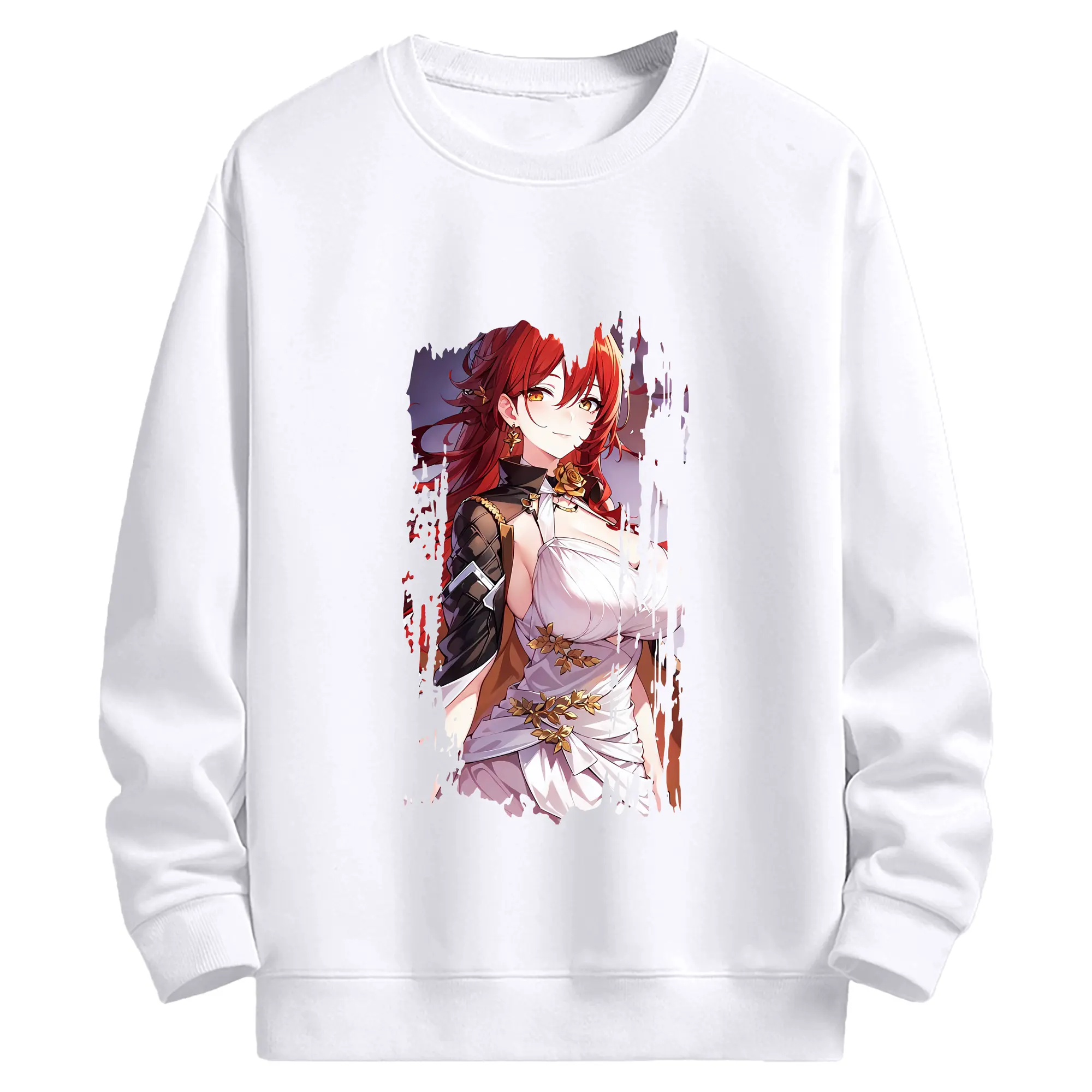 崩壊：スターレイル グッズ 姫子 - 高品質 クルーネック スウェット ・ コットン59％ ポリエステル41％ ・ ユニセックス 長袖 トレーナー ・ カジュアル デイリー スポーツ 散歩用
