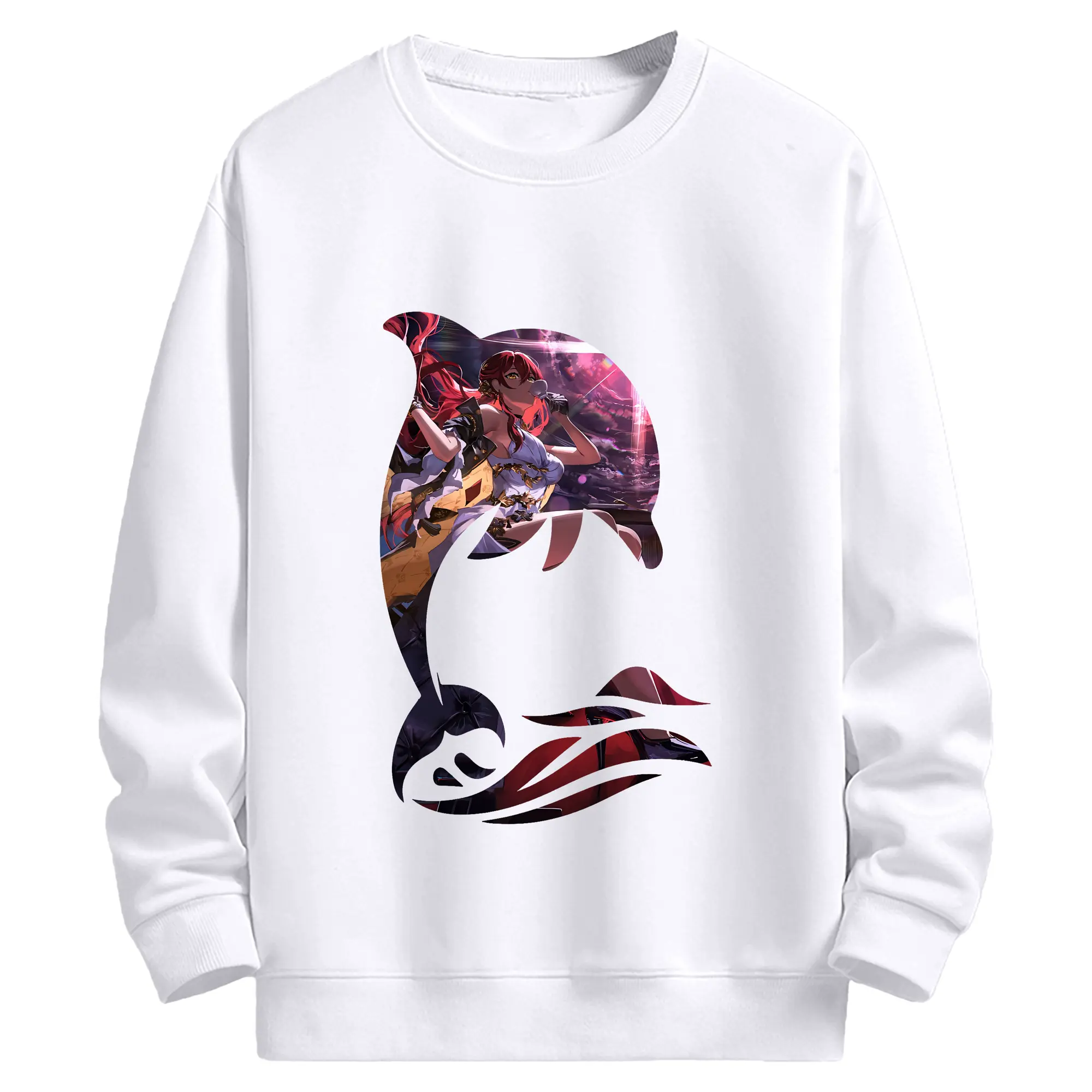 崩壊：スターレイル グッズ 姫子 - 高品質 クルーネック スウェット ・ コットン59％ ポリエステル41％ ・ ユニセックス 長袖 トレーナー ・ カジュアル デイリー スポーツ 散歩用
