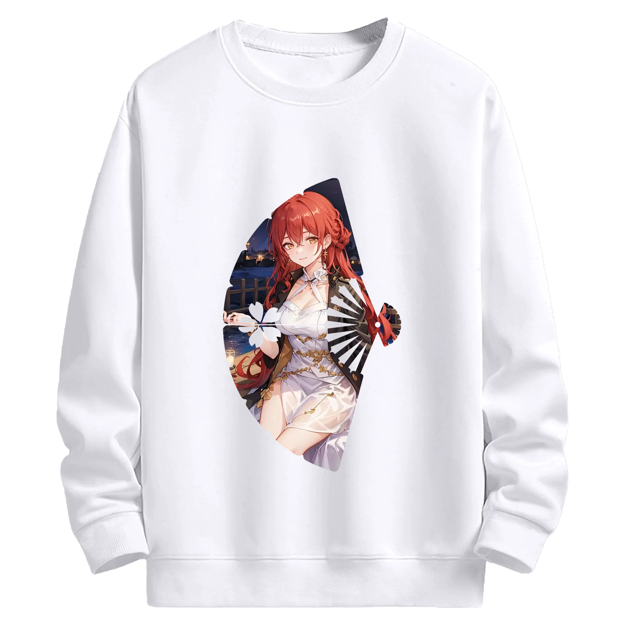崩壊：スターレイル グッズ 姫子 - 高品質 クルーネック スウェット ・ コットン59％ ポリエステル41％ ・ ユニセックス 長袖 トレーナー ・ カジュアル デイリー スポーツ 散歩用