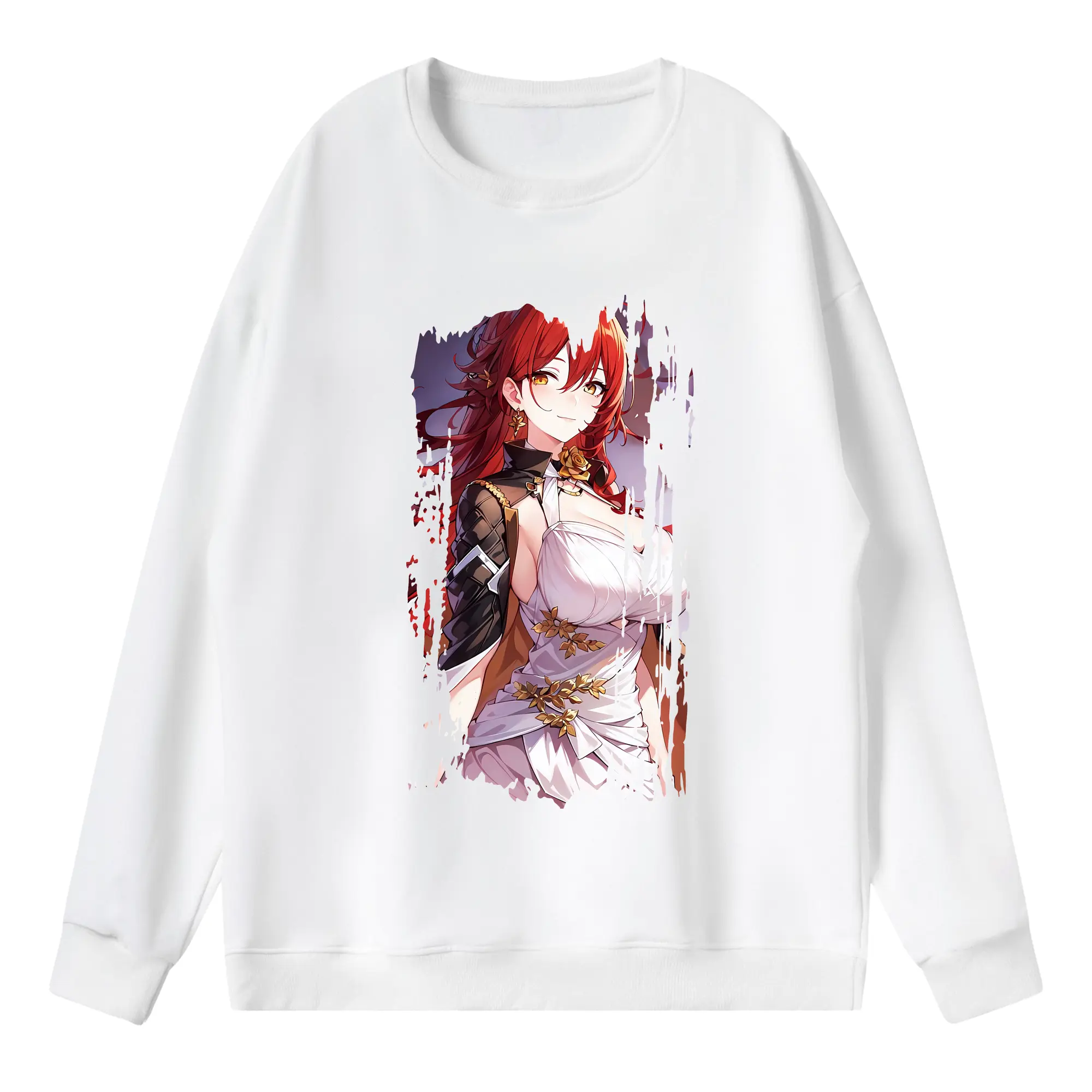 崩壊：スターレイル グッズ 姫子 - 薄手 クルーネック スウェット 裏毛260g · ポリエステル 春秋向け カジュアル 男女兼用 · トレーナー デイリー スポーツ 散歩に最適