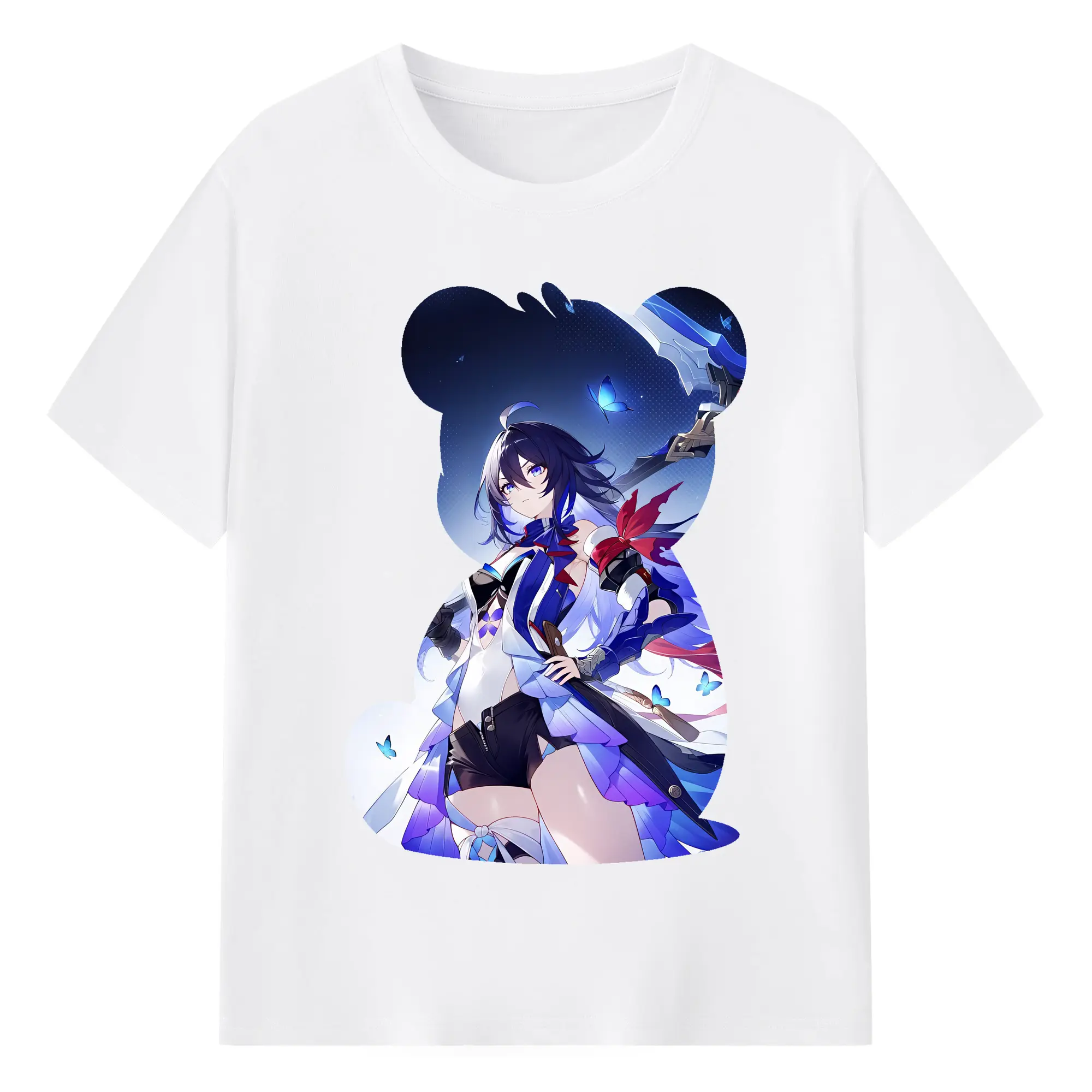 崩壊：スターレイル グッズ ゼーレ - 綿100％ 半袖Tシャツ ・ フロントプリント ・ 快適 通気性 ・ 日常使い 散歩 スポーツ用