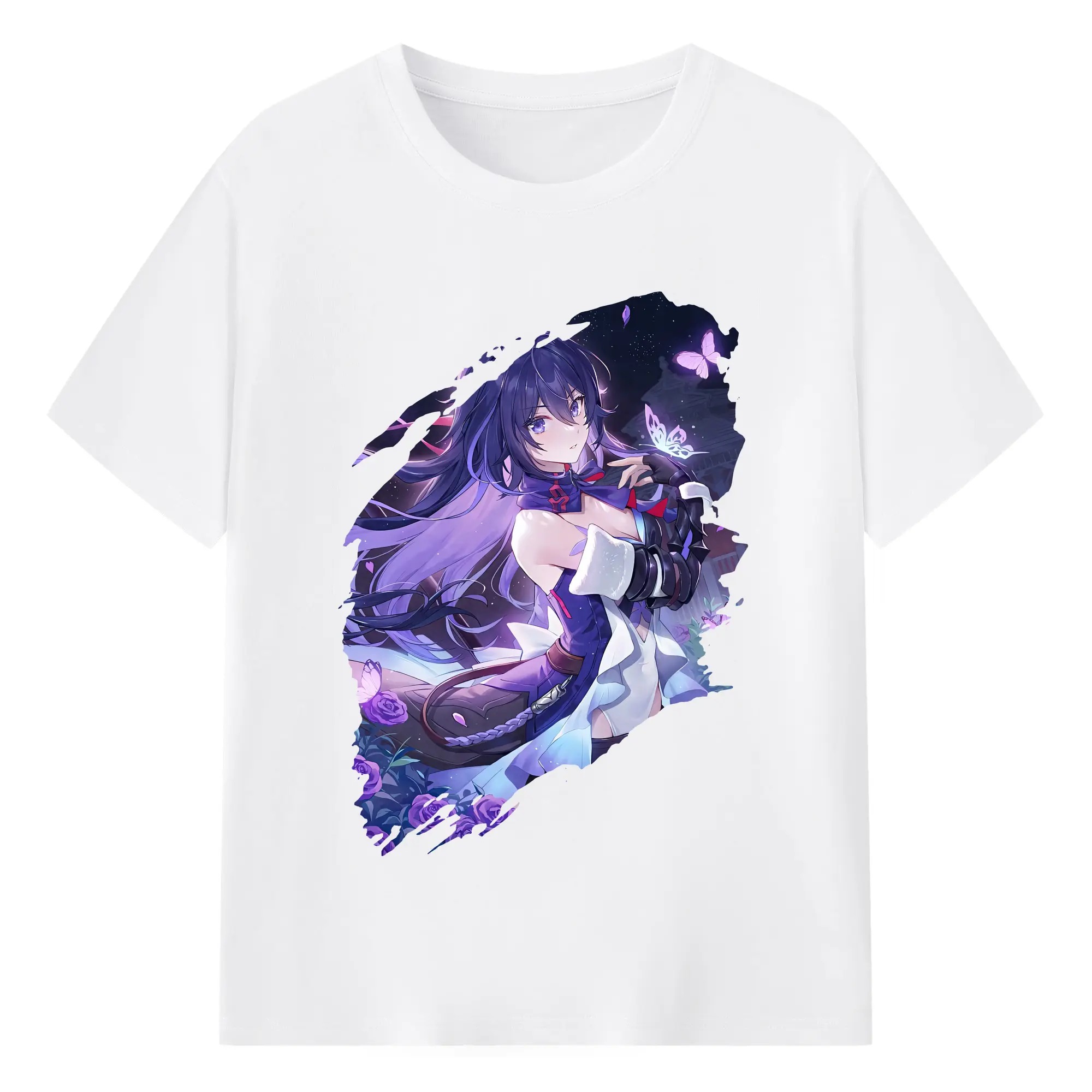 崩壊：スターレイル グッズ ゼーレ - 綿100％ 半袖Tシャツ ・ フロントプリント ・ 快適 通気性 ・ 日常使い 散歩 スポーツ用