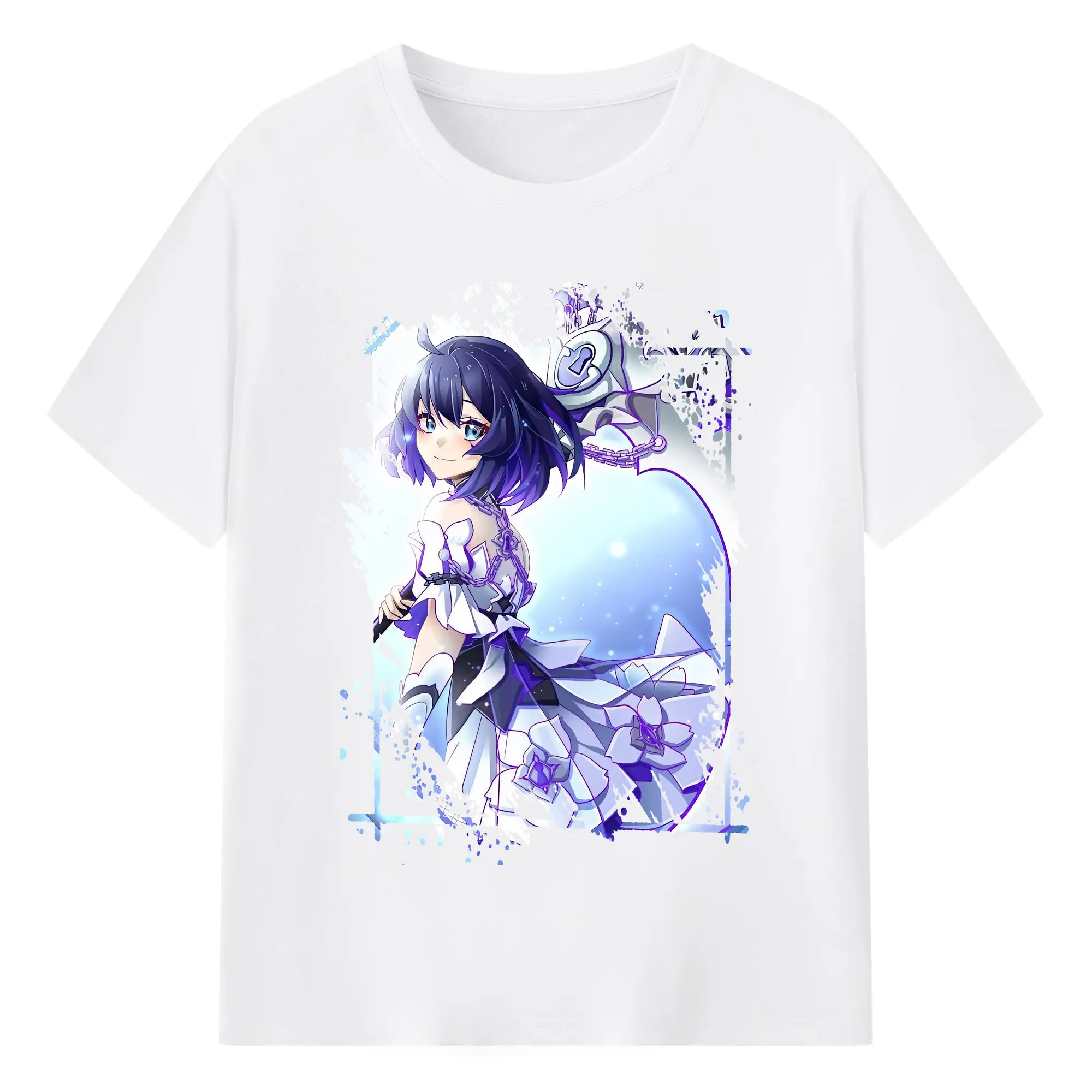 崩壊：スターレイル グッズ ゼーレ - 綿100％ 半袖Tシャツ ・ フロントプリント ・ 快適 通気性 ・ 日常使い 散歩 スポーツ用