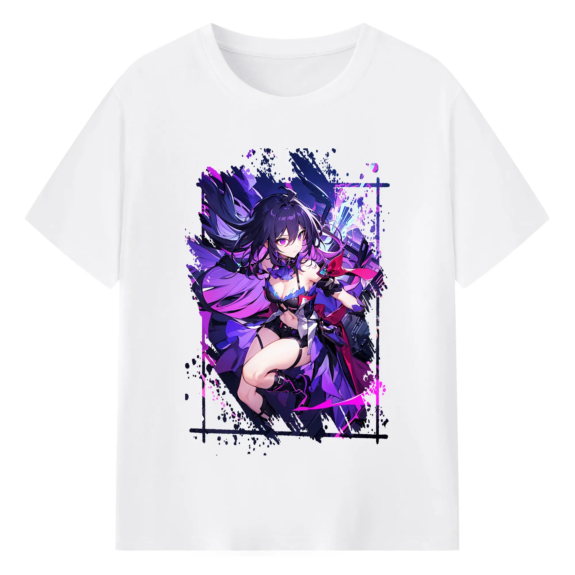 崩壊：スターレイル グッズ ゼーレ - 綿100％ 半袖Tシャツ ・ フロントプリント ・ 快適 通気性 ・ 日常使い 散歩 スポーツ用