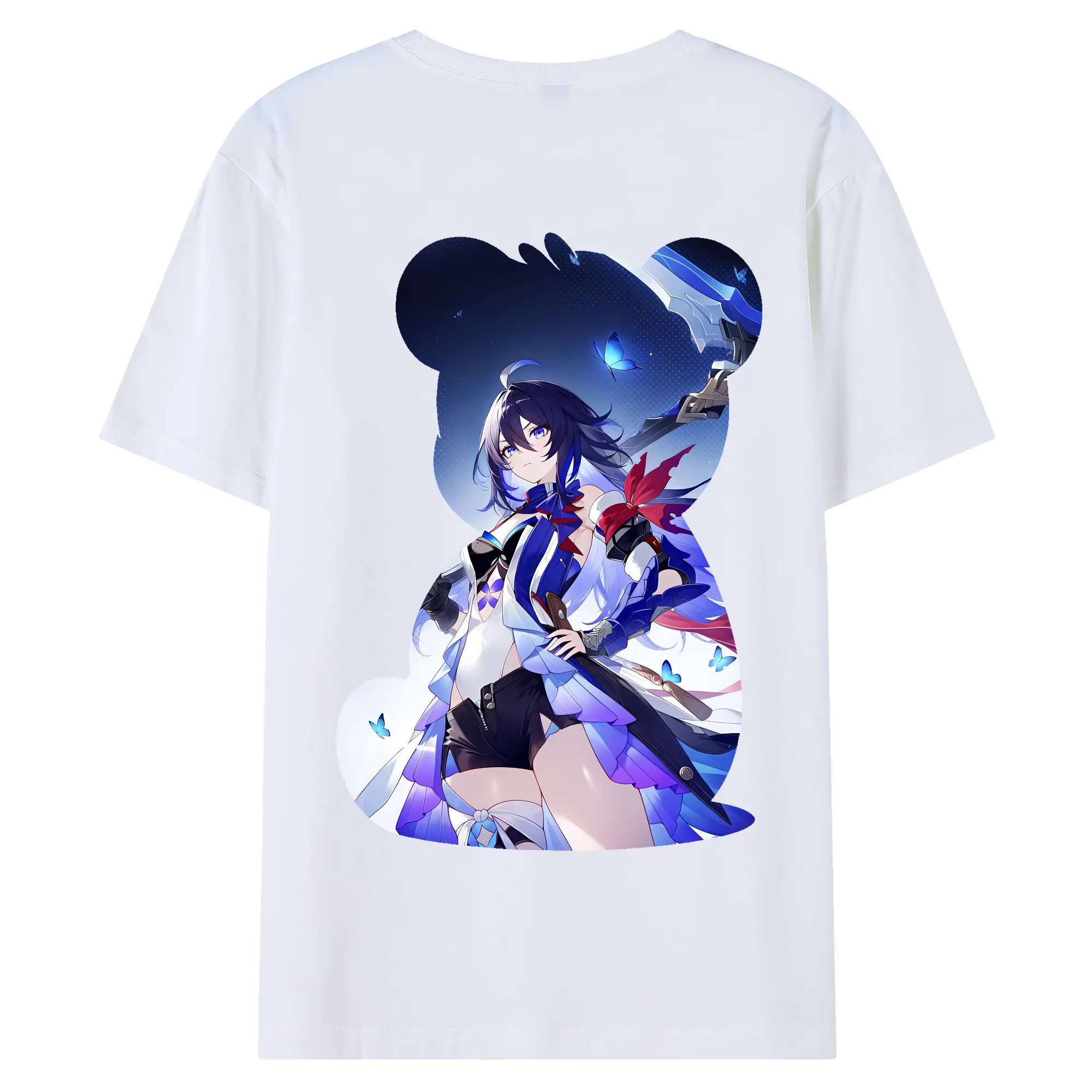 崩壊：スターレイル グッズ ゼーレ - 綿100％ 半袖Tシャツ ・ バックプリント ・ 快適 通気性 ・ 日常使い 散歩 スポーツ用