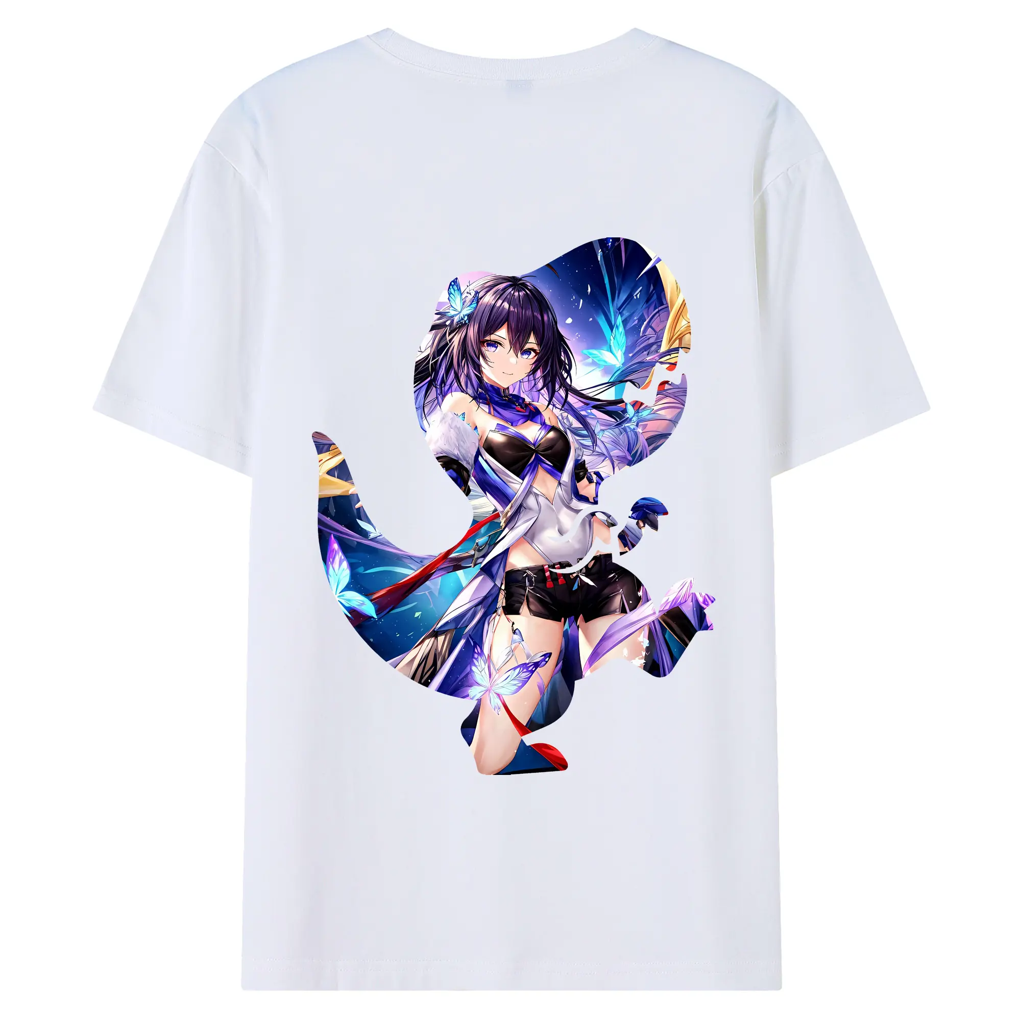 崩壊：スターレイル グッズ ゼーレ - 綿100％ 半袖Tシャツ ・ バックプリント ・ 快適 通気性 ・ 日常使い 散歩 スポーツ用