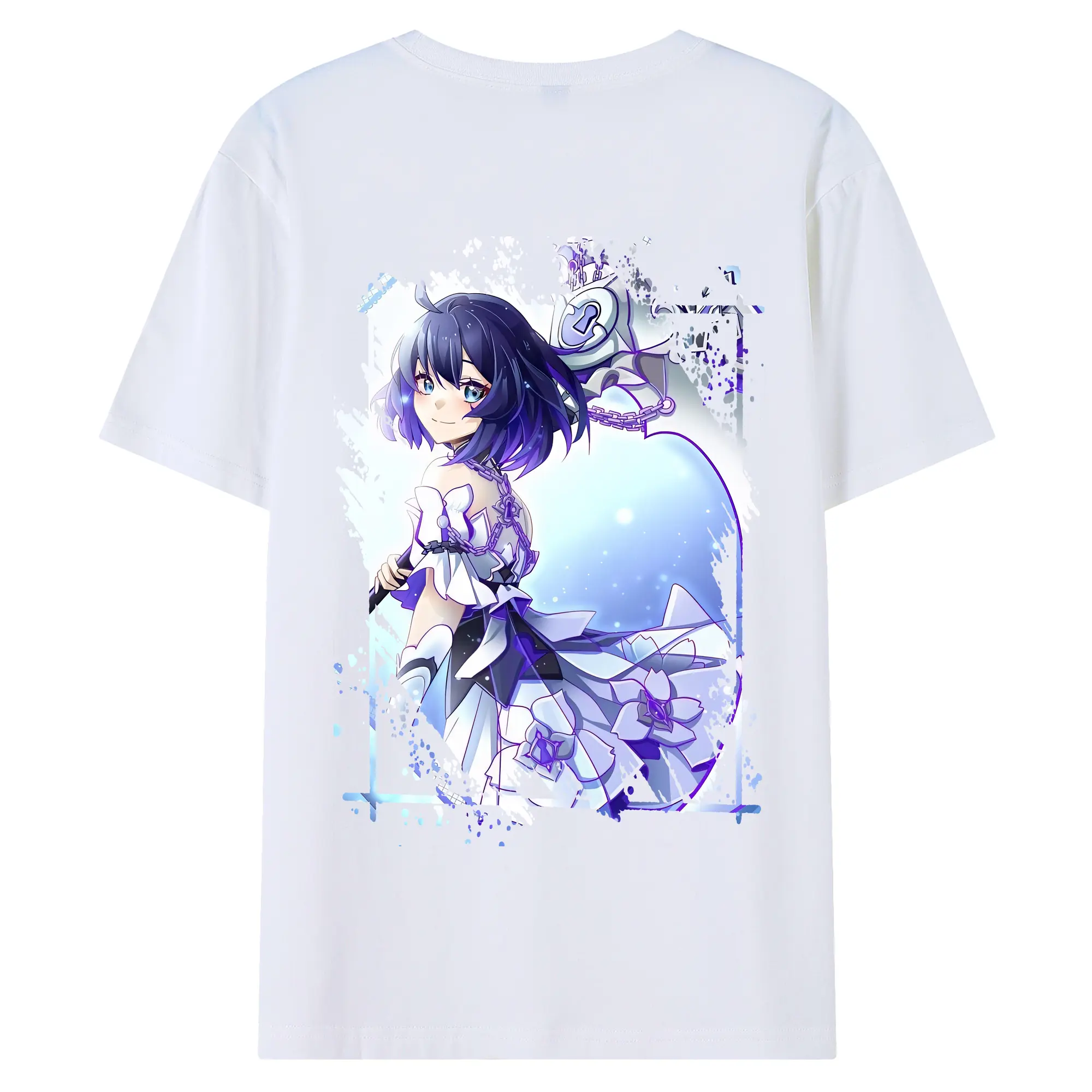 崩壊：スターレイル グッズ ゼーレ - 綿100％ 半袖Tシャツ ・ バックプリント ・ 快適 通気性 ・ 日常使い 散歩 スポーツ用