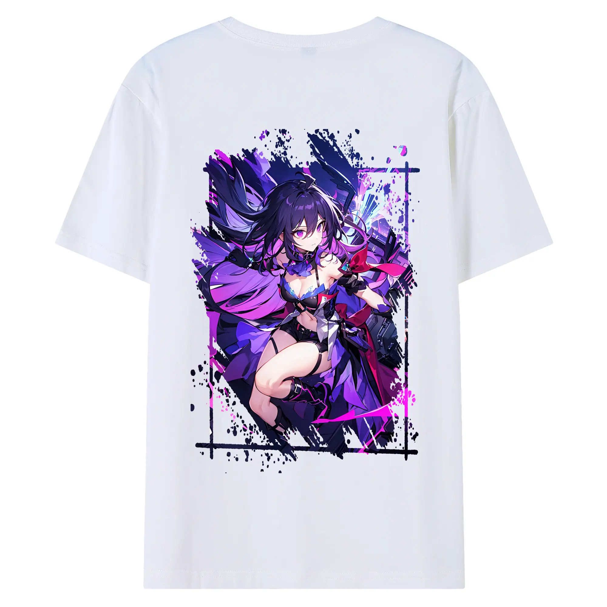 崩壊：スターレイル グッズ ゼーレ - 綿100％ 半袖Tシャツ ・ バックプリント ・ 快適 通気性 ・ 日常使い 散歩 スポーツ用