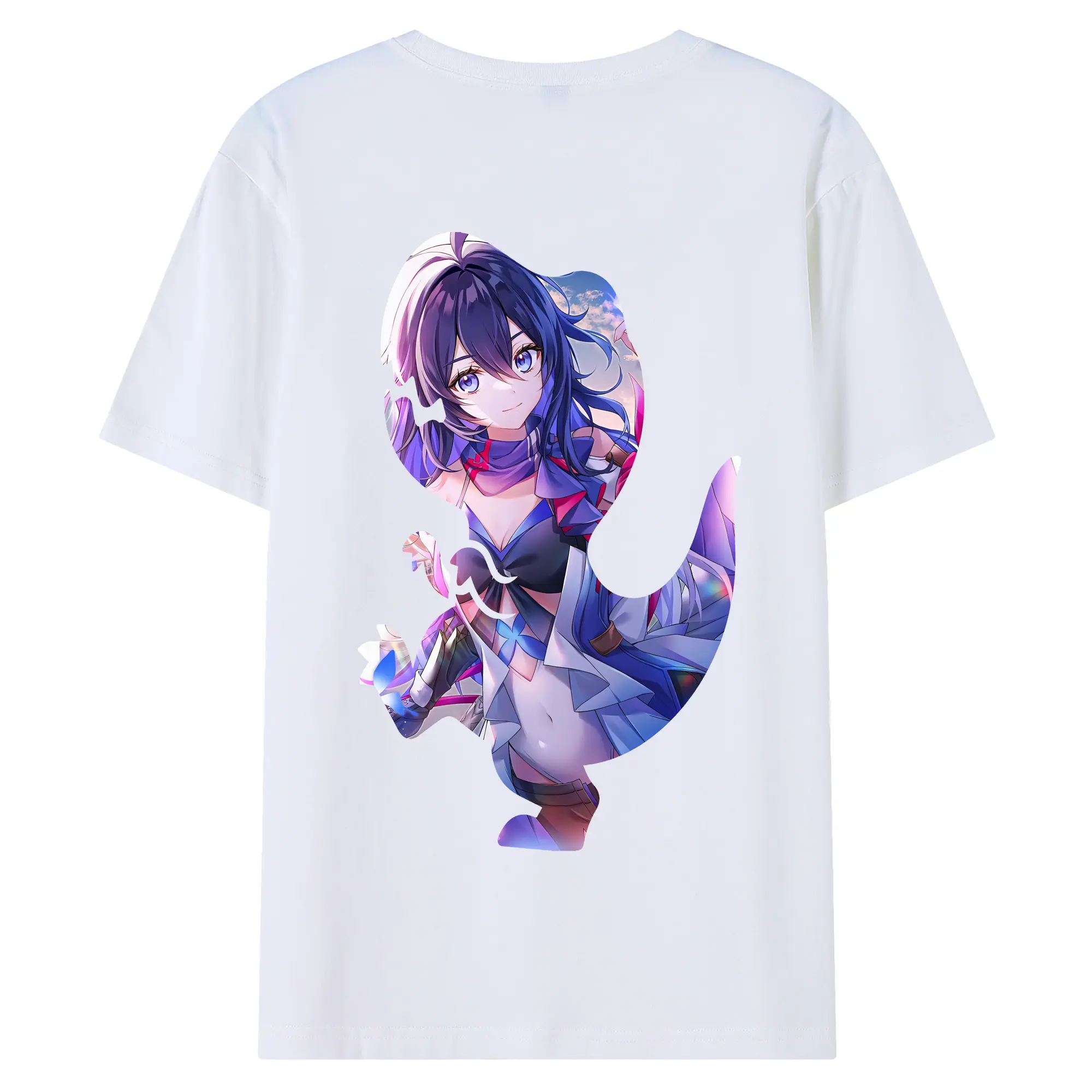 崩壊：スターレイル グッズ ゼーレ - 綿100％ 半袖Tシャツ ・ バックプリント ・ 快適 通気性 ・ 日常使い 散歩 スポーツ用