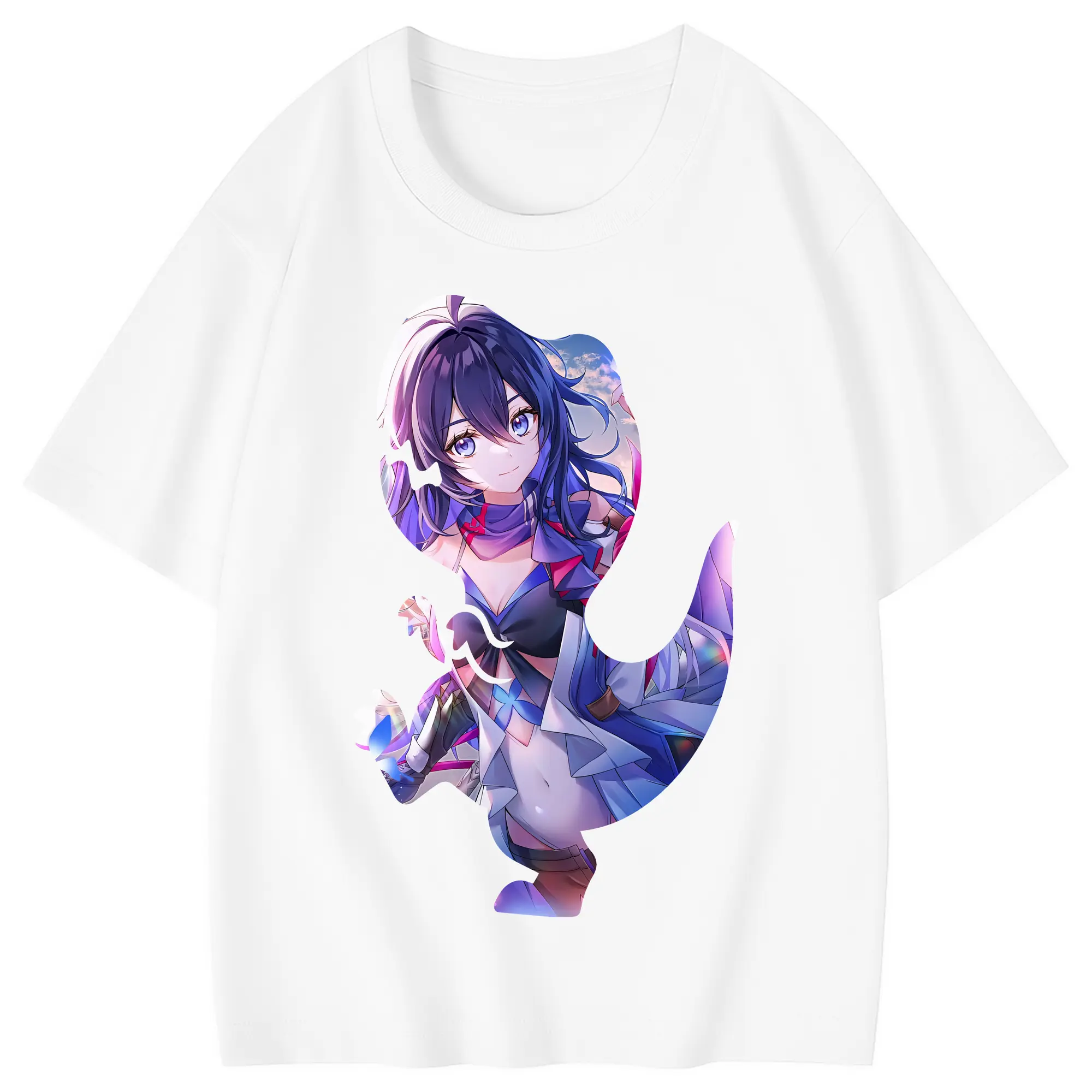 崩壊：スターレイル グッズ ゼーレ - 綿100％ キッズTシャツ ・ フロントプリント ・ 快適 通気性 ・ スポーツ カジュアル 散歩用