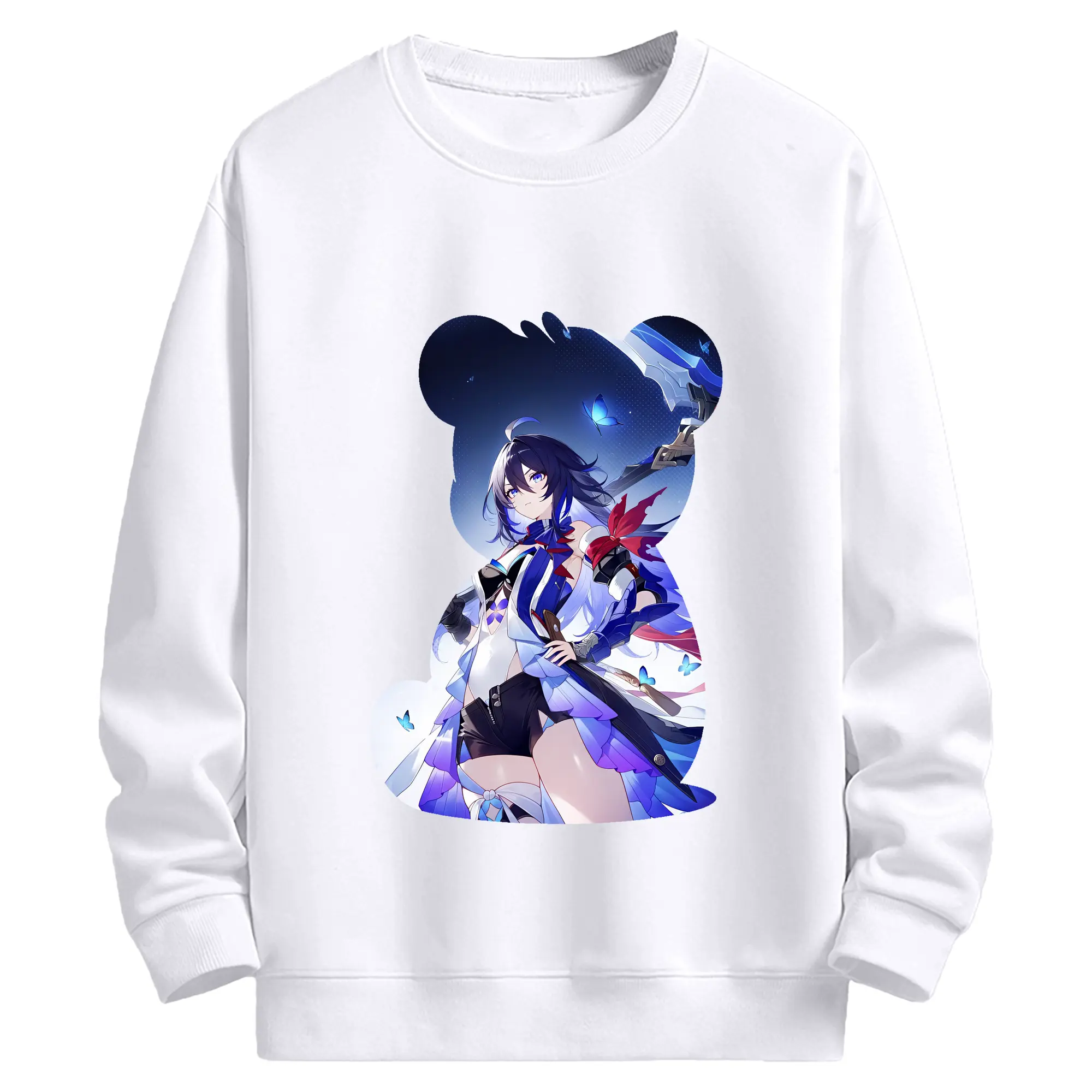 崩壊：スターレイル グッズ ゼーレ - 高品質 クルーネック スウェット ・ コットン59％ ポリエステル41％ ・ ユニセックス 長袖 トレーナー ・ カジュアル デイリー スポーツ 散歩用