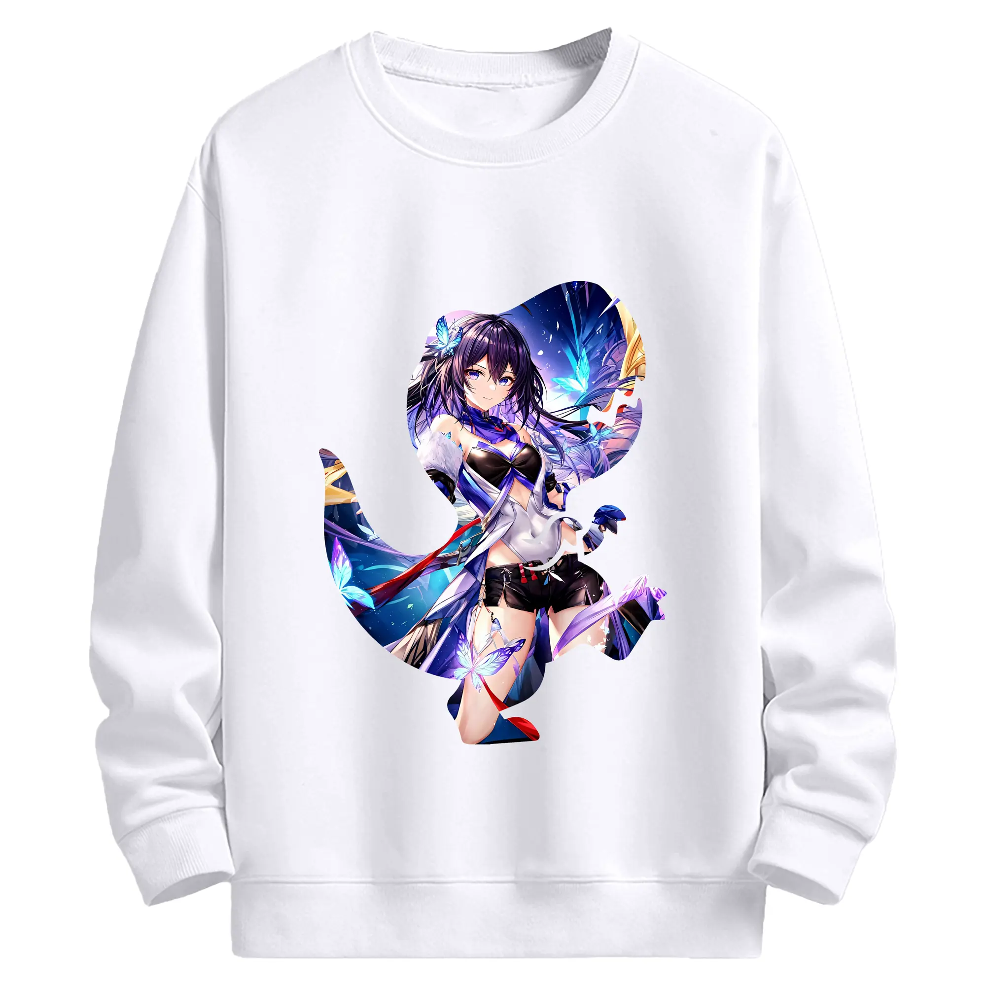 崩壊：スターレイル グッズ ゼーレ - 高品質 クルーネック スウェット ・ コットン59％ ポリエステル41％ ・ ユニセックス 長袖 トレーナー ・ カジュアル デイリー スポーツ 散歩用