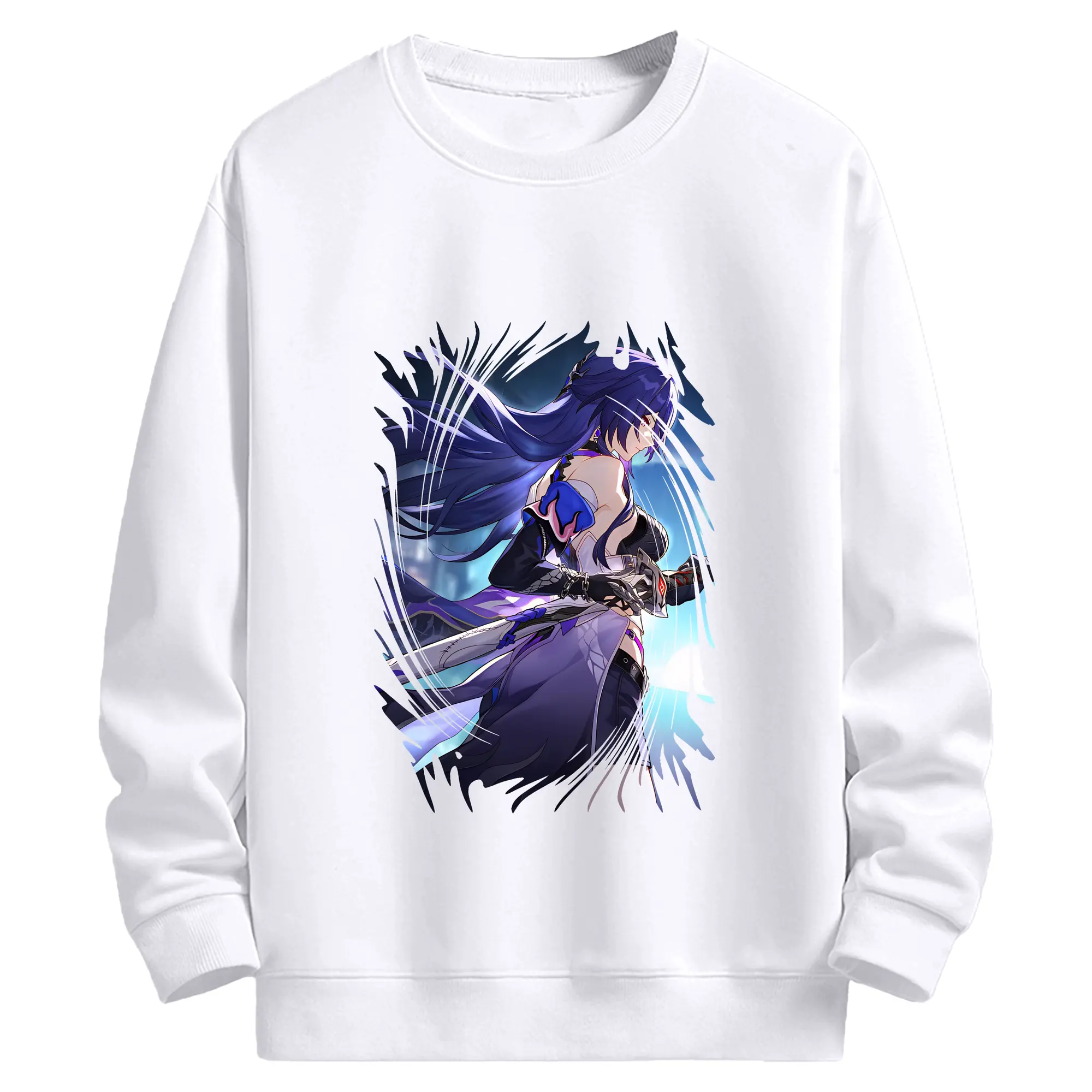 崩壊：スターレイル グッズ ゼーレ - 高品質 クルーネック スウェット ・ コットン59％ ポリエステル41％ ・ ユニセックス 長袖 トレーナー ・ カジュアル デイリー スポーツ 散歩用