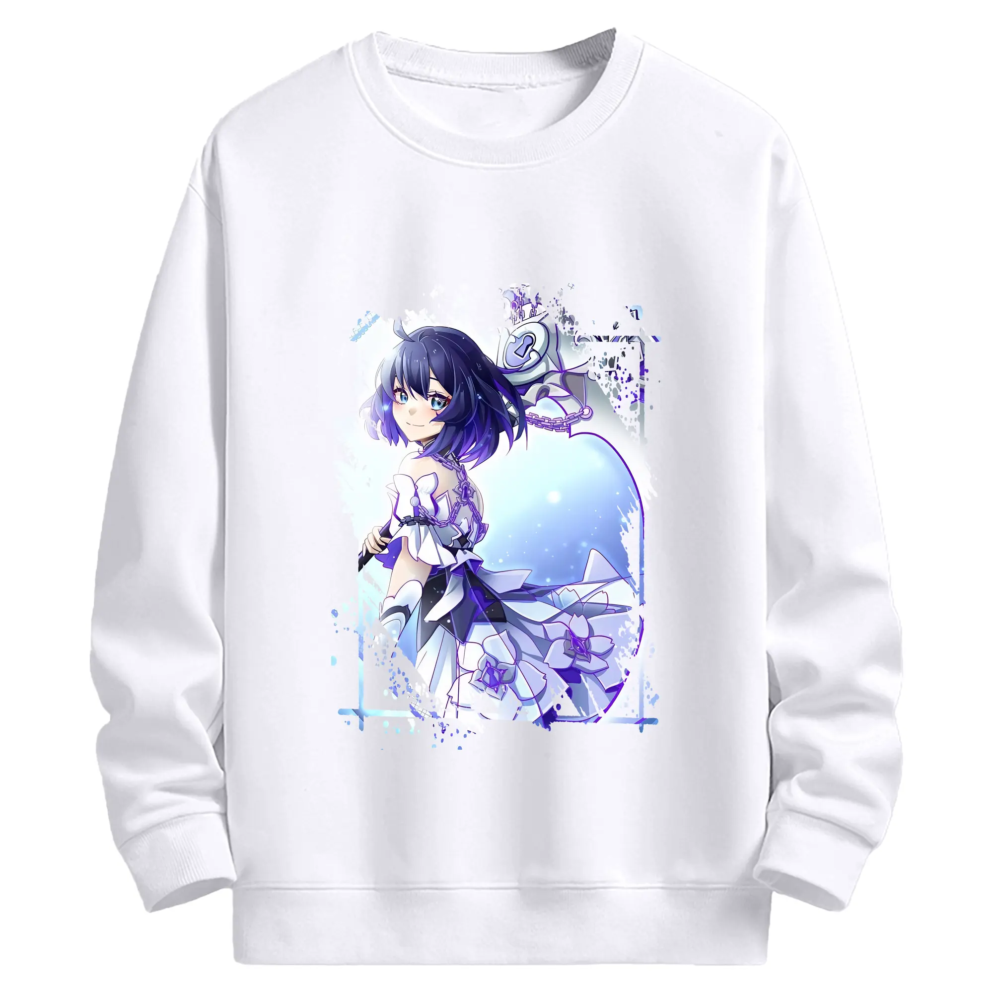 崩壊：スターレイル グッズ ゼーレ - 高品質 クルーネック スウェット ・ コットン59％ ポリエステル41％ ・ ユニセックス 長袖 トレーナー ・ カジュアル デイリー スポーツ 散歩用