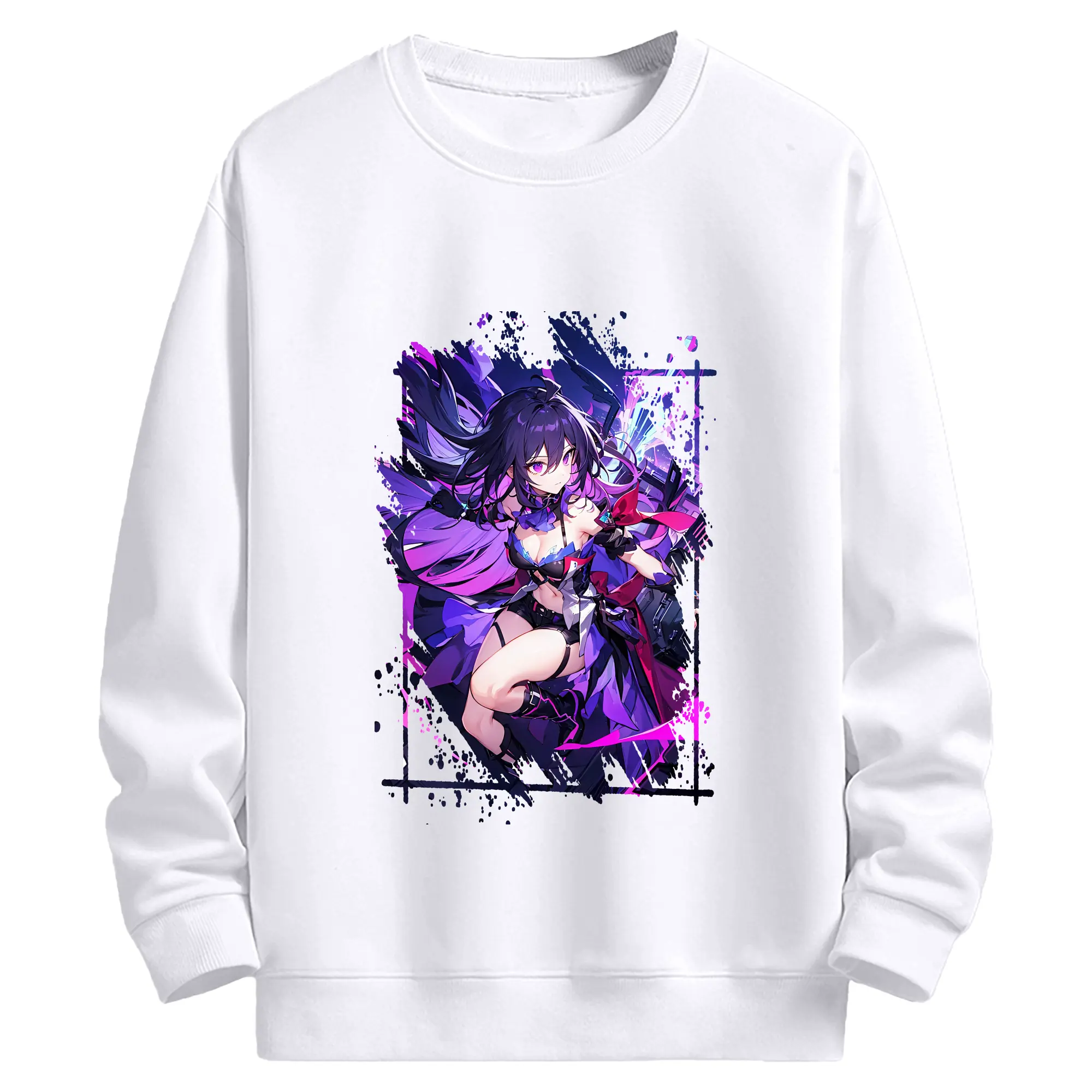 崩壊：スターレイル グッズ ゼーレ - 高品質 クルーネック スウェット ・ コットン59％ ポリエステル41％ ・ ユニセックス 長袖 トレーナー ・ カジュアル デイリー スポーツ 散歩用