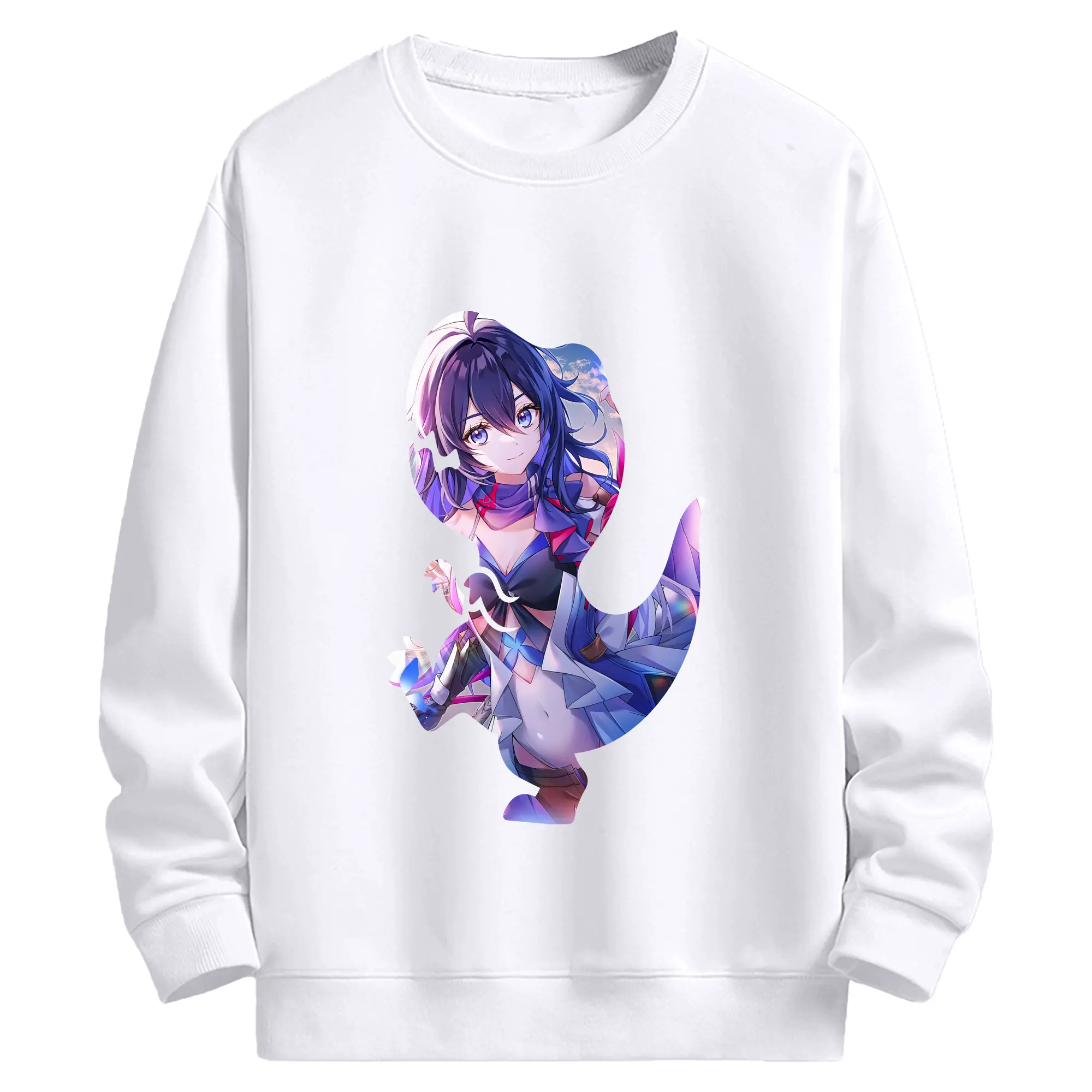 崩壊：スターレイル グッズ ゼーレ - 高品質 クルーネック スウェット ・ コットン59％ ポリエステル41％ ・ ユニセックス 長袖 トレーナー ・ カジュアル デイリー スポーツ 散歩用