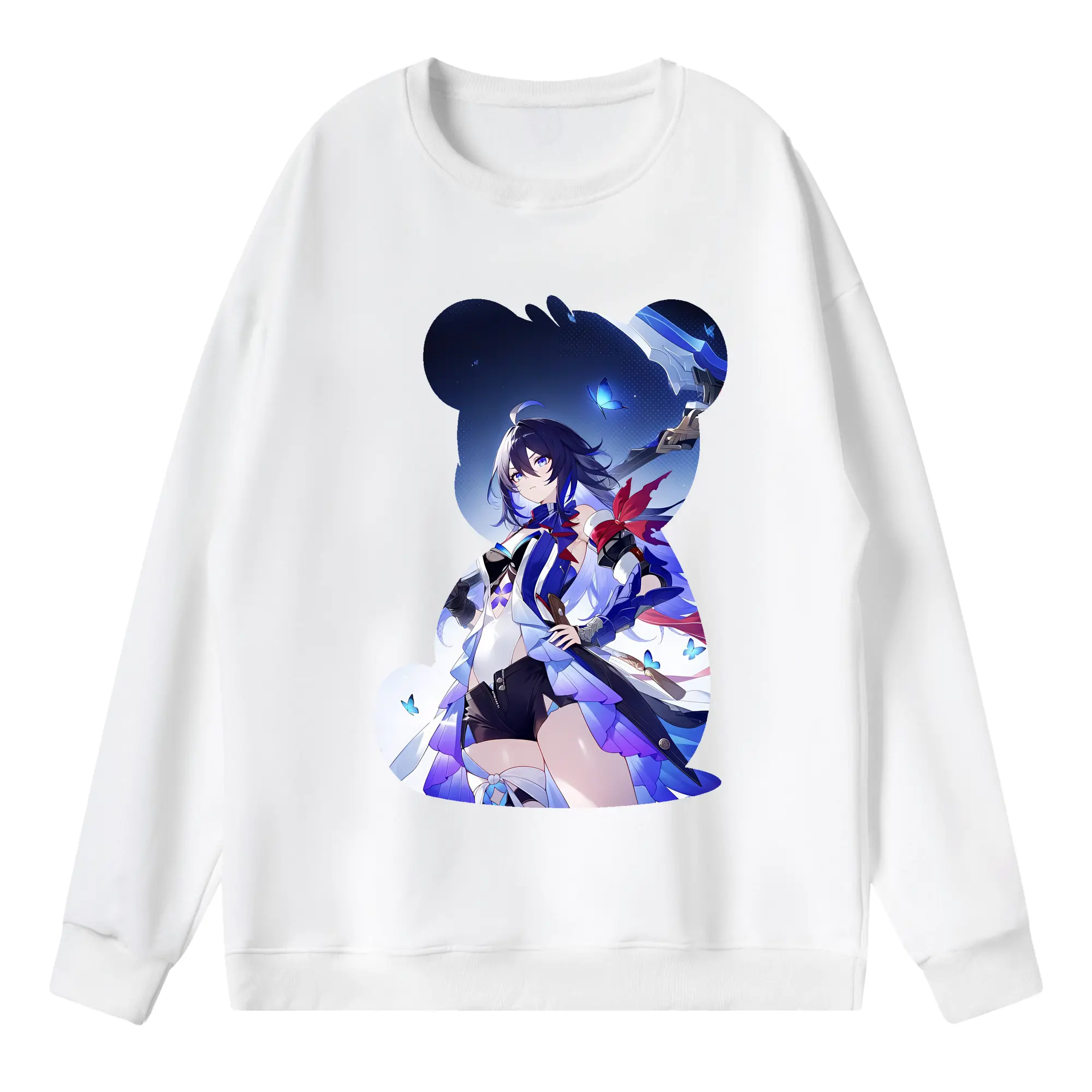 崩壊：スターレイル グッズ ゼーレ - 薄手 クルーネック スウェット 裏毛260g · ポリエステル 春秋向け カジュアル 男女兼用 · トレーナー デイリー スポーツ 散歩に最適