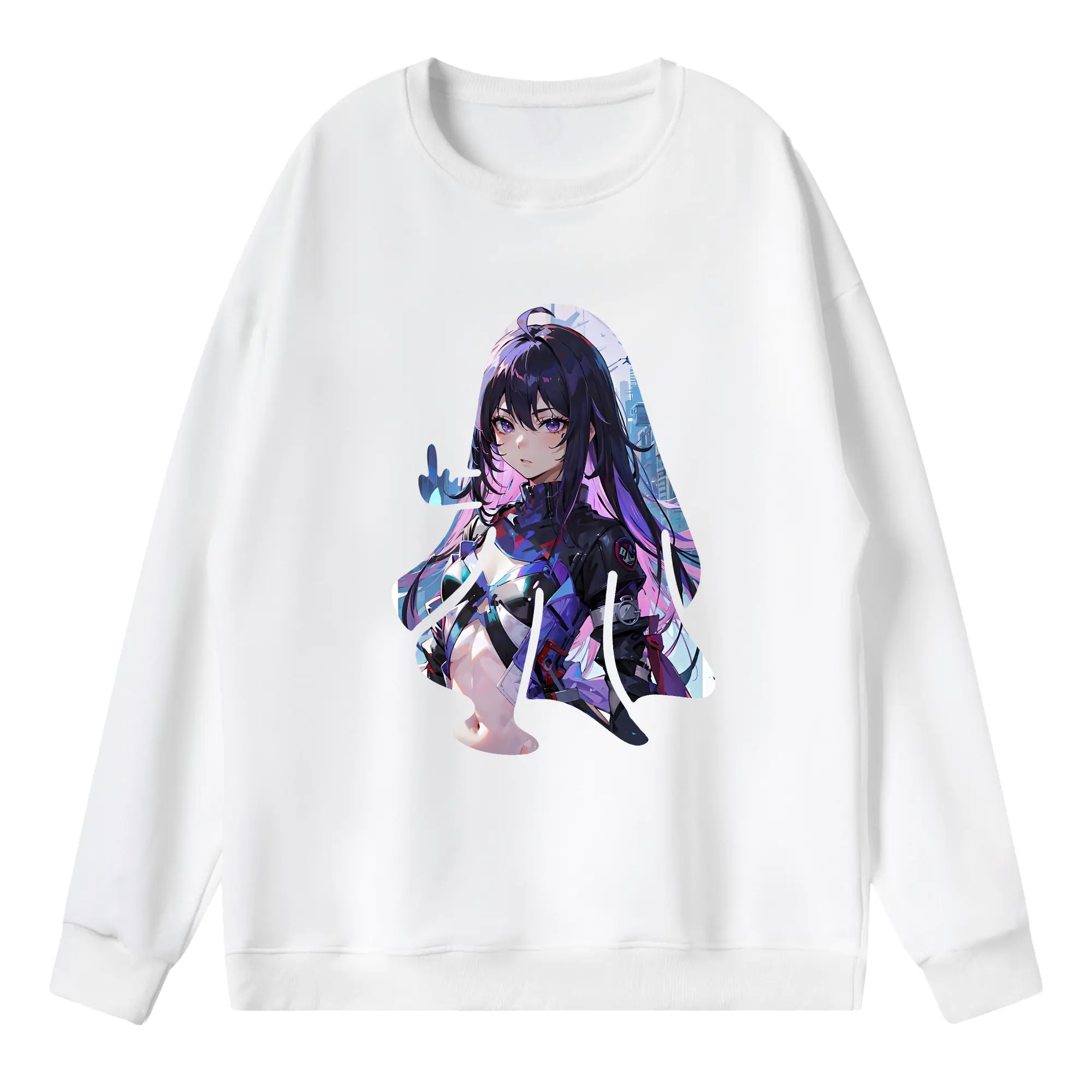 崩壊：スターレイル グッズ ゼーレ - 薄手 クルーネック スウェット 裏毛260g · ポリエステル 春秋向け カジュアル 男女兼用 · トレーナー デイリー スポーツ 散歩に最適