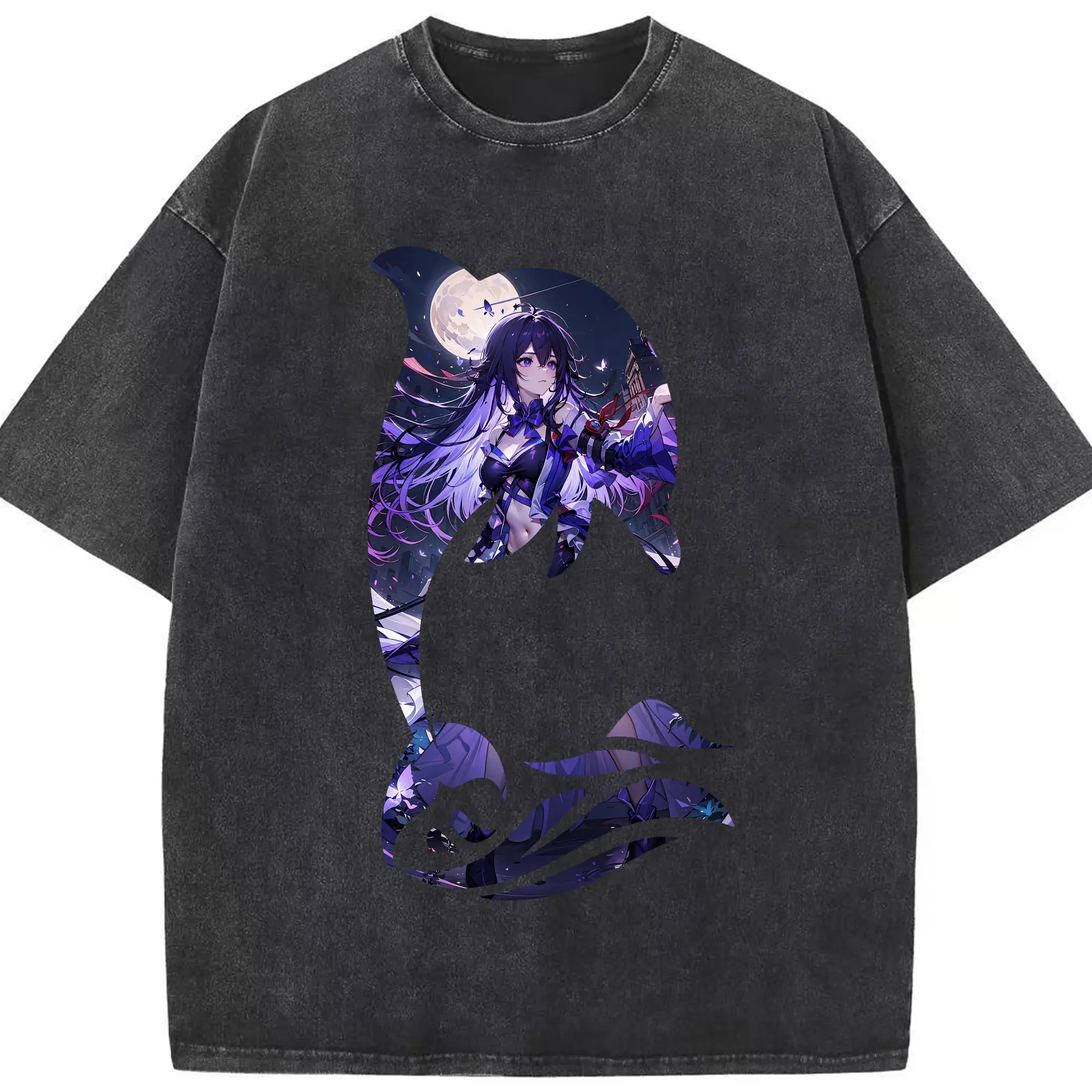 崩壊：スターレイル グッズ ゼーレ - 綿100％ ヴィンテージ風 半袖Tシャツ ・ フロントプリント ・ 柔らか肌触り ・ 通気性 快適 ・ スポーツ カジュアル 外出用