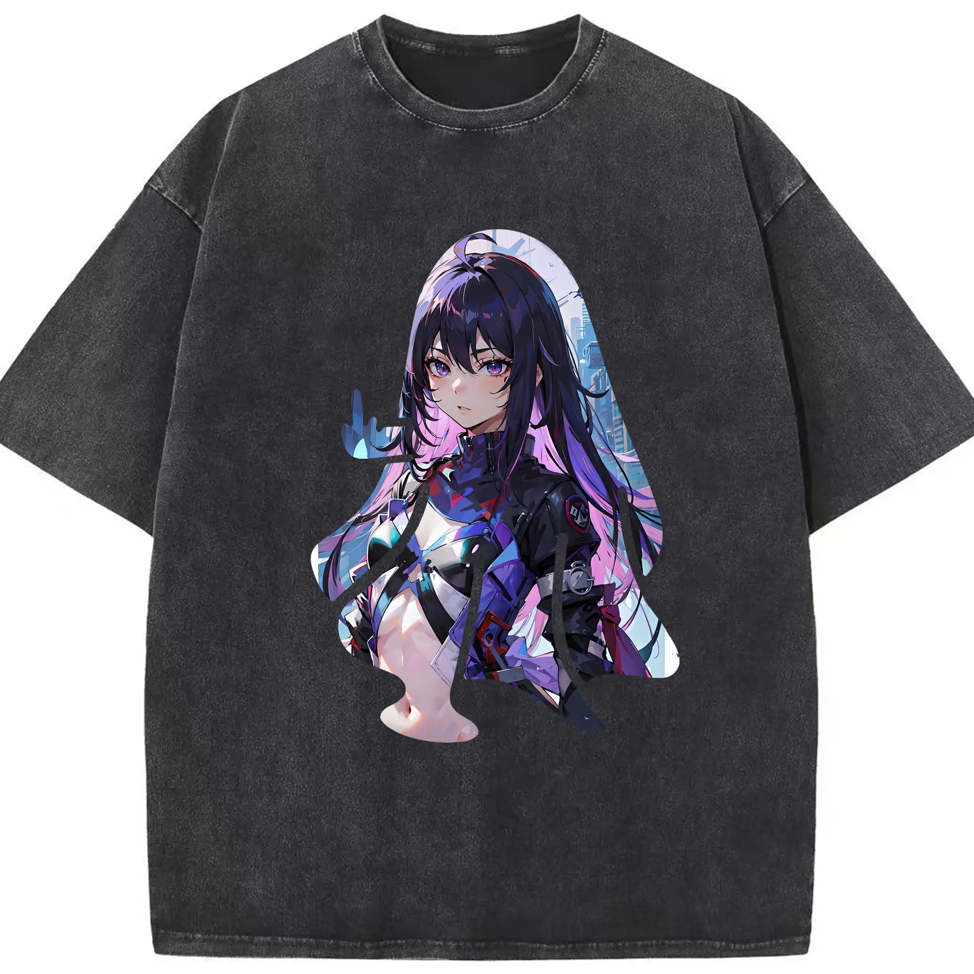 崩壊：スターレイル グッズ ゼーレ - 綿100％ ヴィンテージ風 半袖Tシャツ ・ フロントプリント ・ 柔らか肌触り ・ 通気性 快適 ・ スポーツ カジュアル 外出用