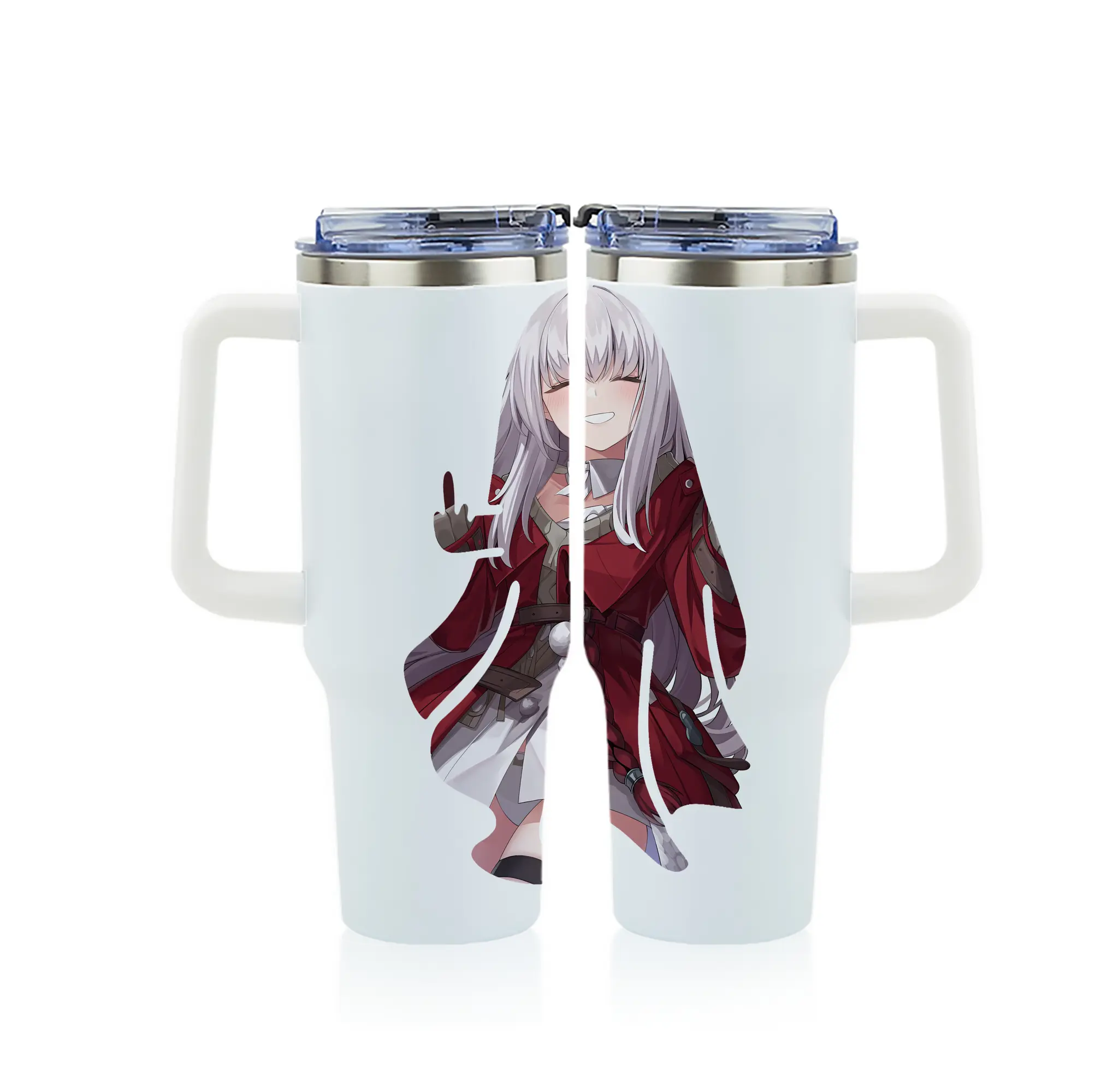 崩壊：スターレイル グッズ クラーラ - 1200mL フルプリント車用タンブラー ・ 304ステンレス 内側 ・ 201ステンレス 外側 ・ 保温 保冷 ・ 通勤 ドライブ アウトドア用