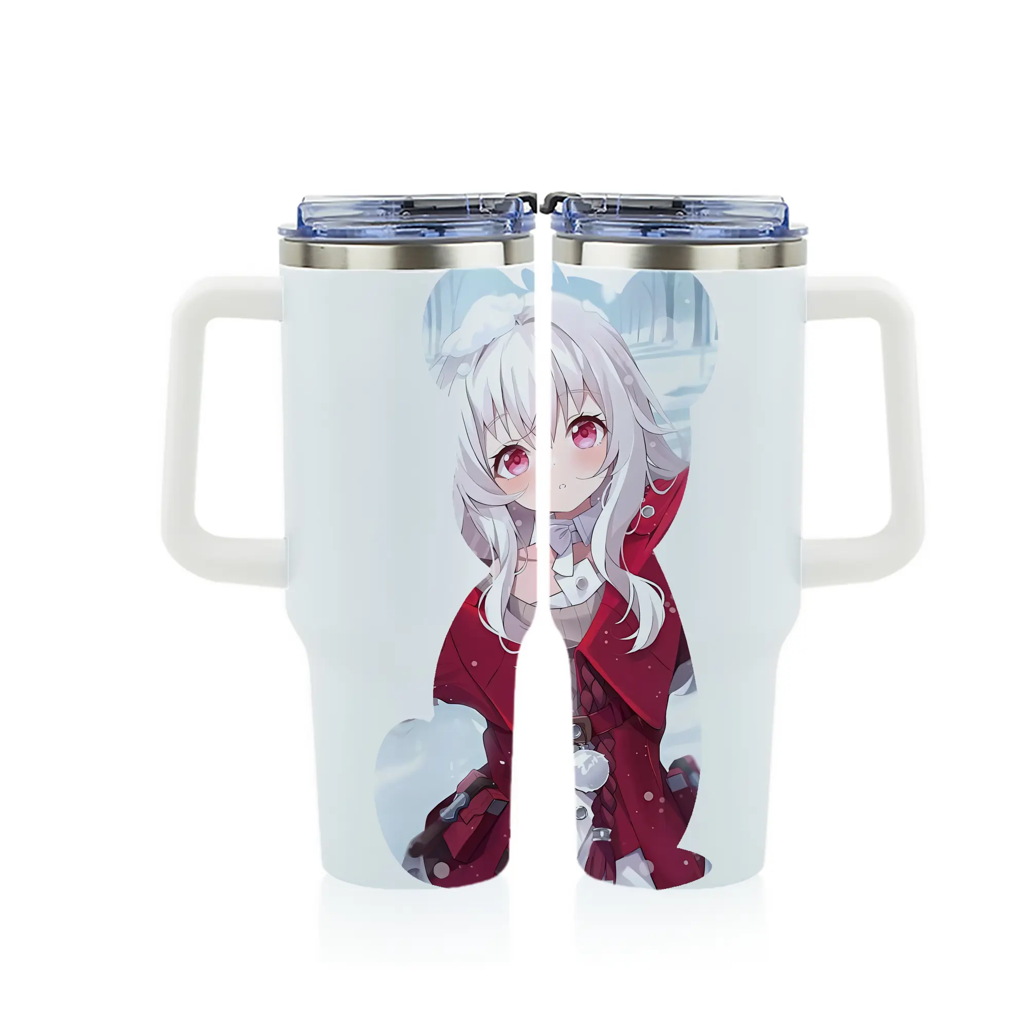 崩壊：スターレイル グッズ クラーラ - 1200mL フルプリント車用タンブラー ・ 304ステンレス 内側 ・ 201ステンレス 外側 ・ 保温 保冷 ・ 通勤 ドライブ アウトドア用