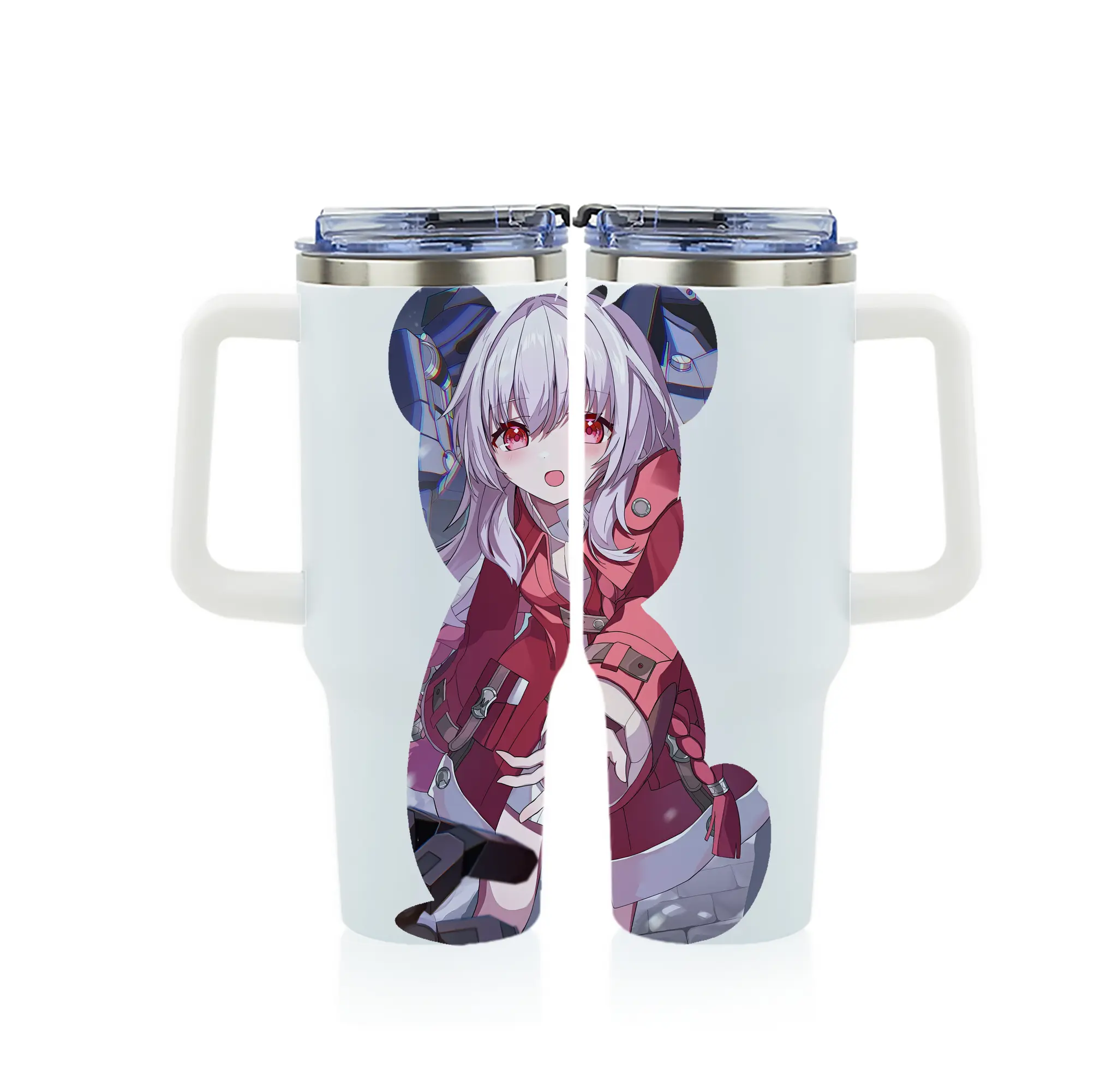 崩壊：スターレイル グッズ クラーラ - 1200mL フルプリント車用タンブラー ・ 304ステンレス 内側 ・ 201ステンレス 外側 ・ 保温 保冷 ・ 通勤 ドライブ アウトドア用