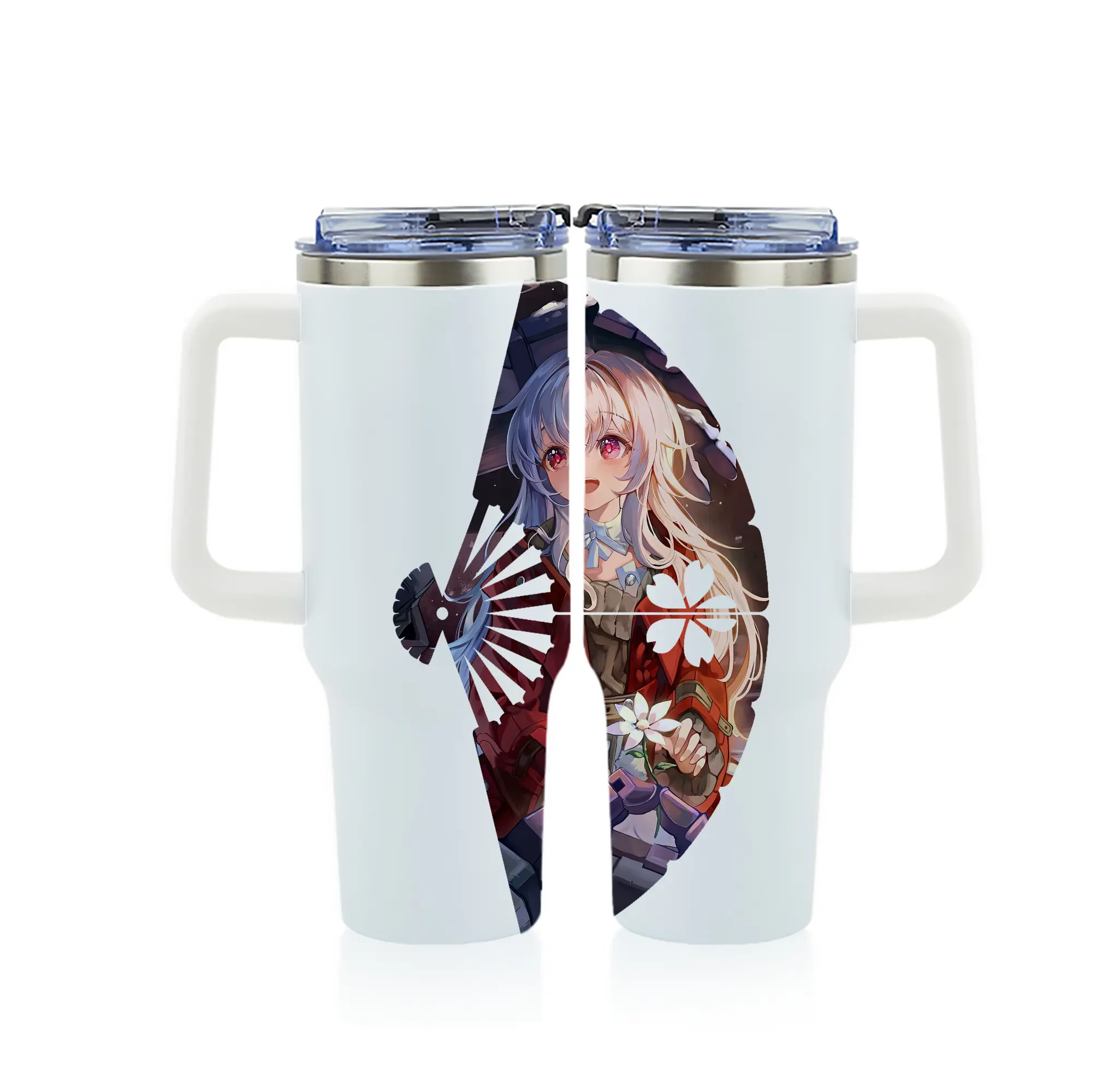 崩壊：スターレイル グッズ クラーラ - 1200mL フルプリント車用タンブラー ・ 304ステンレス 内側 ・ 201ステンレス 外側 ・ 保温 保冷 ・ 通勤 ドライブ アウトドア用