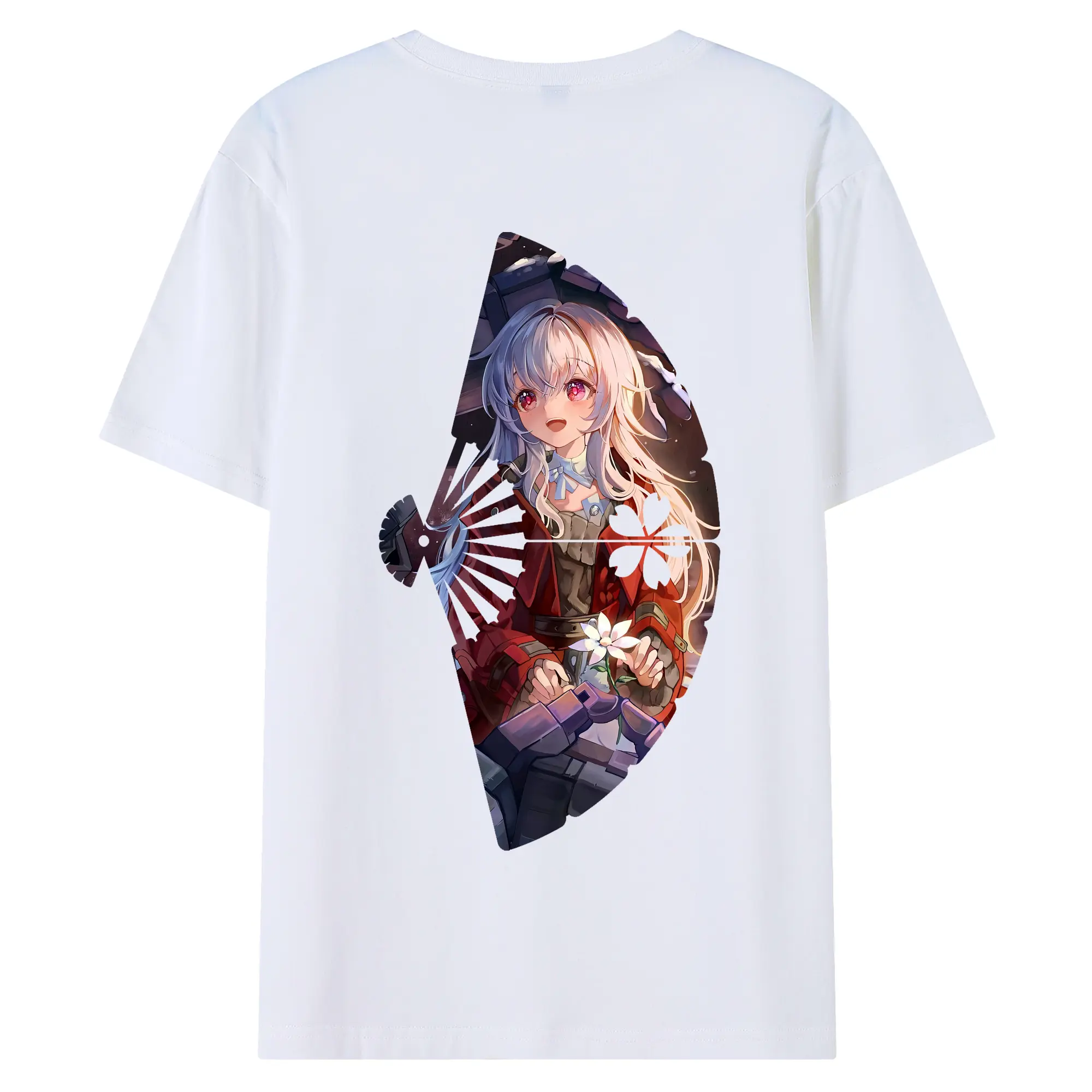 崩壊：スターレイル グッズ クラーラ - 綿100％ 半袖Tシャツ ・ バックプリント ・ 快適 通気性 ・ 日常使い 散歩 スポーツ用