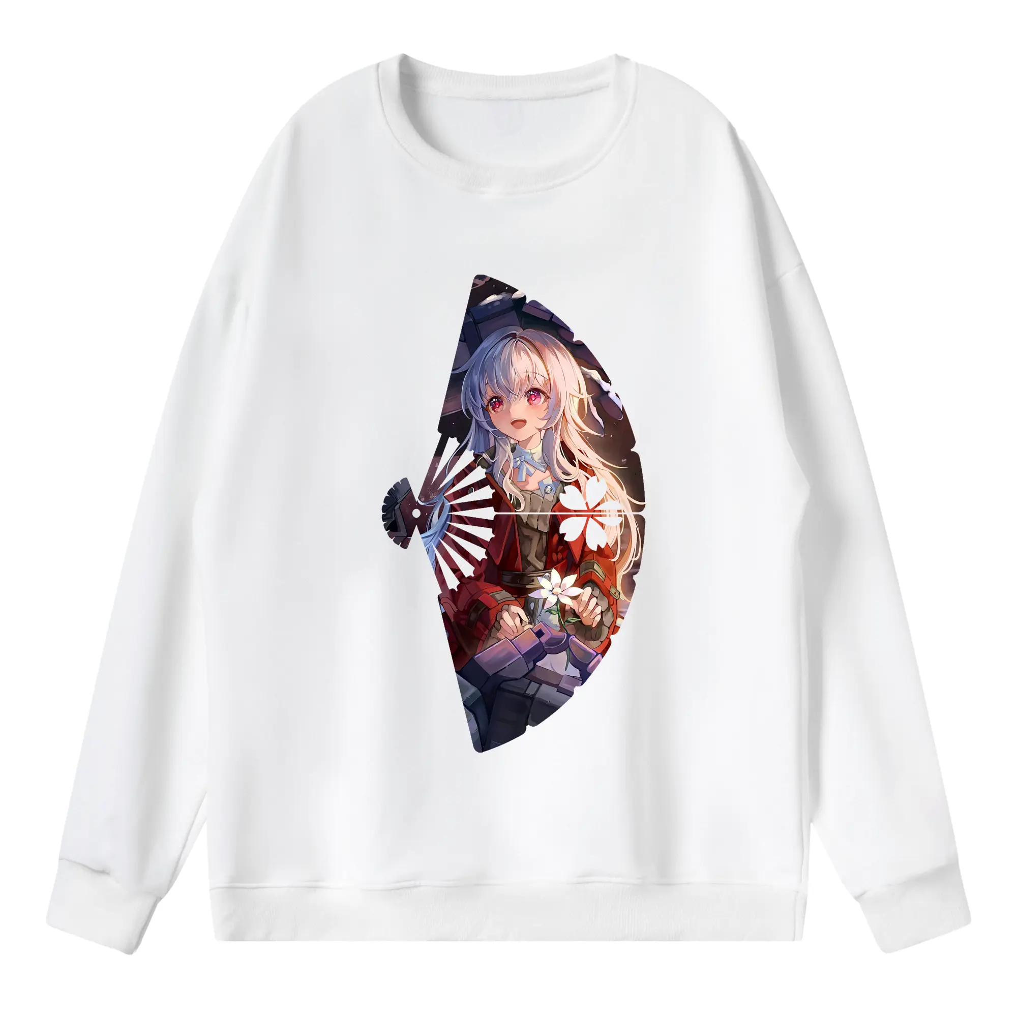 崩壊：スターレイル グッズ クラーラ - 薄手 クルーネック スウェット 裏毛260g · ポリエステル 春秋向け カジュアル 男女兼用 · トレーナー デイリー スポーツ 散歩に最適